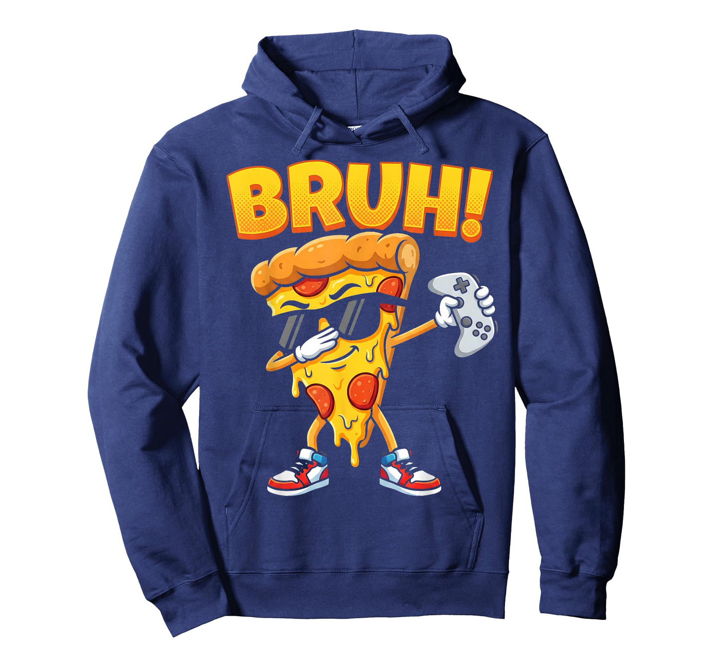 Dabbing Gamer Pizza Slice Bruh Funny Video Gaming Boys T-Shirt