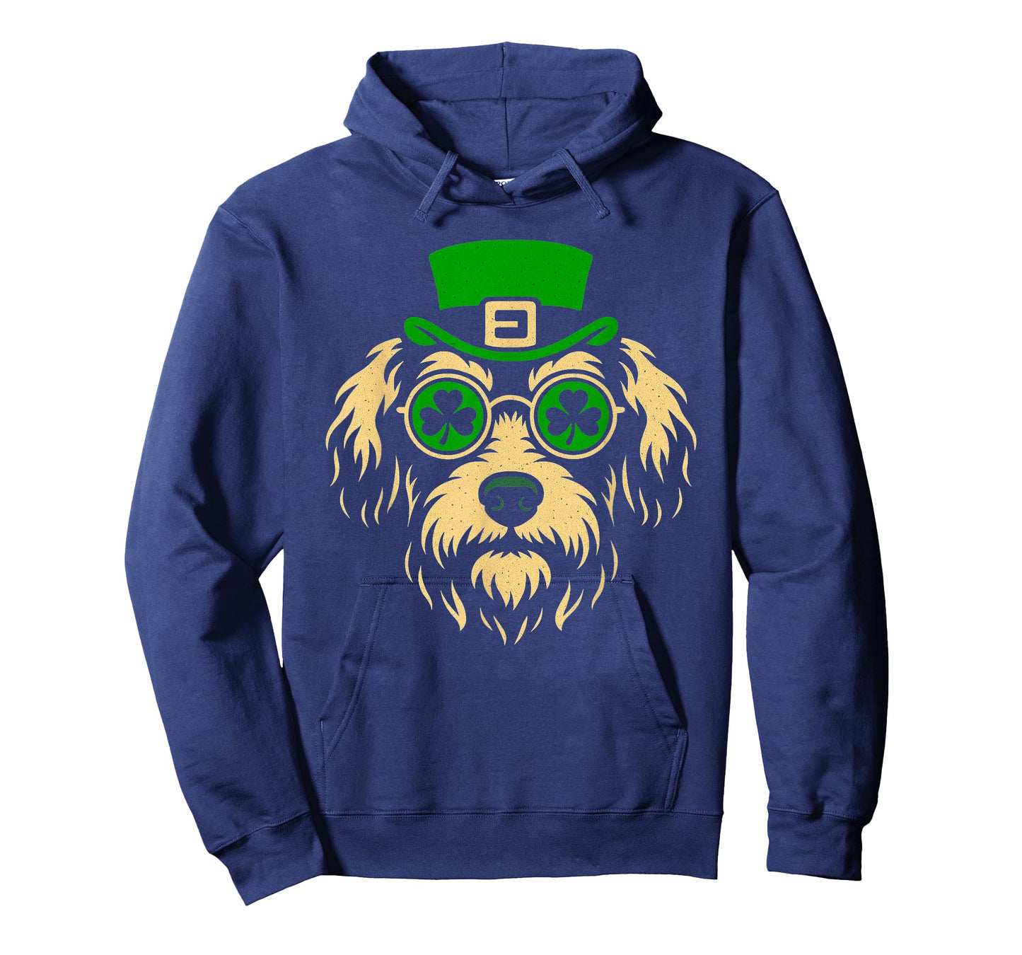 Funny Bernedoodle St Patricks Day Outfit Lucky Irish Clover T-Shirt