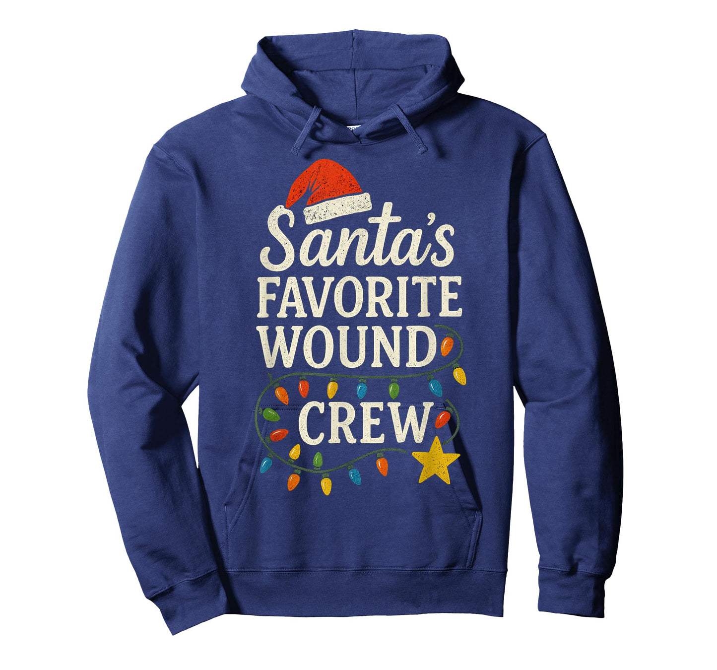 Santa's Favorite Wound Crew Christmas Wound Care Nurse Crew T-Shirt