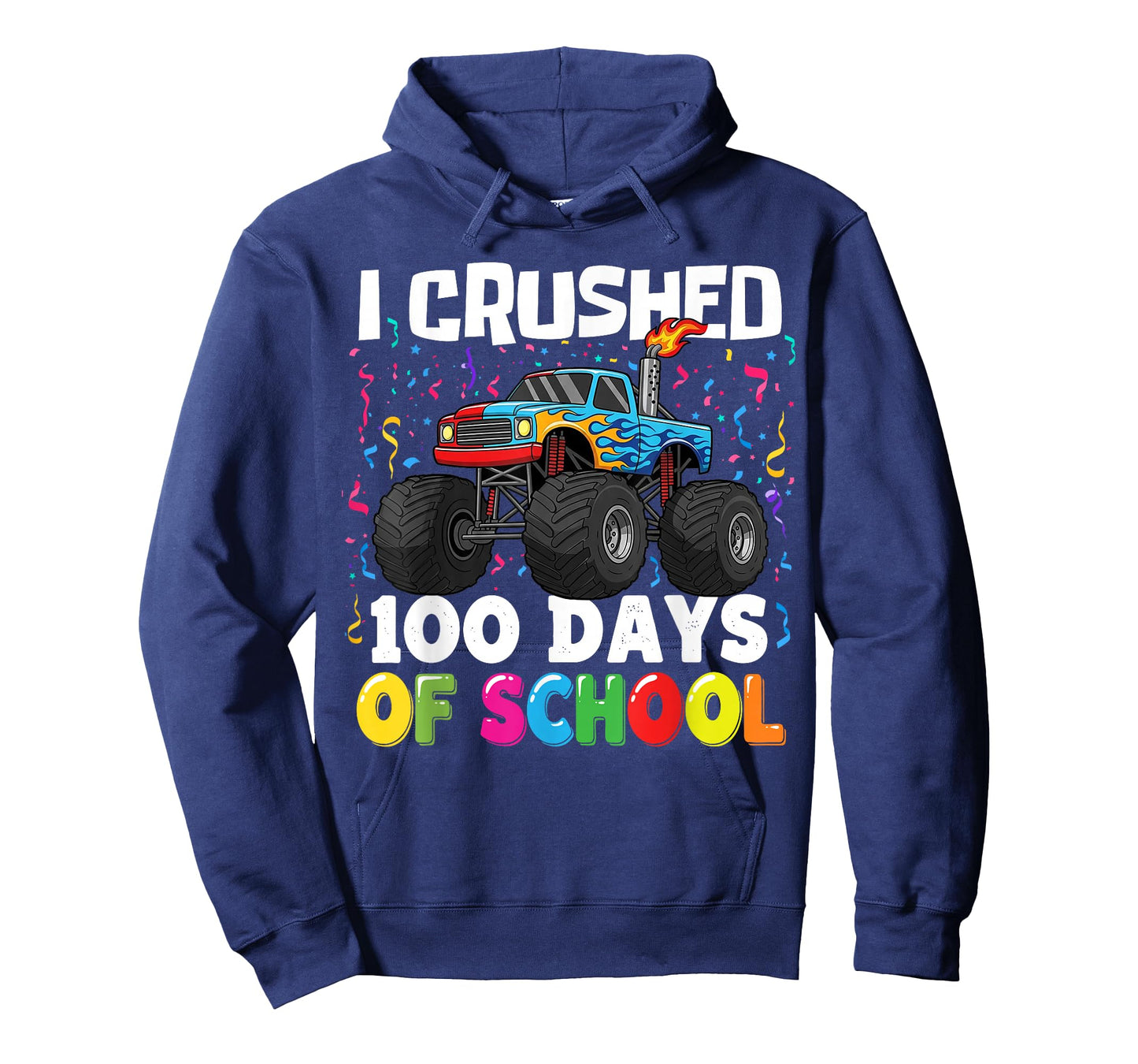 100 Days of School Monster Truck 100th Day of School Kids T-Shirt