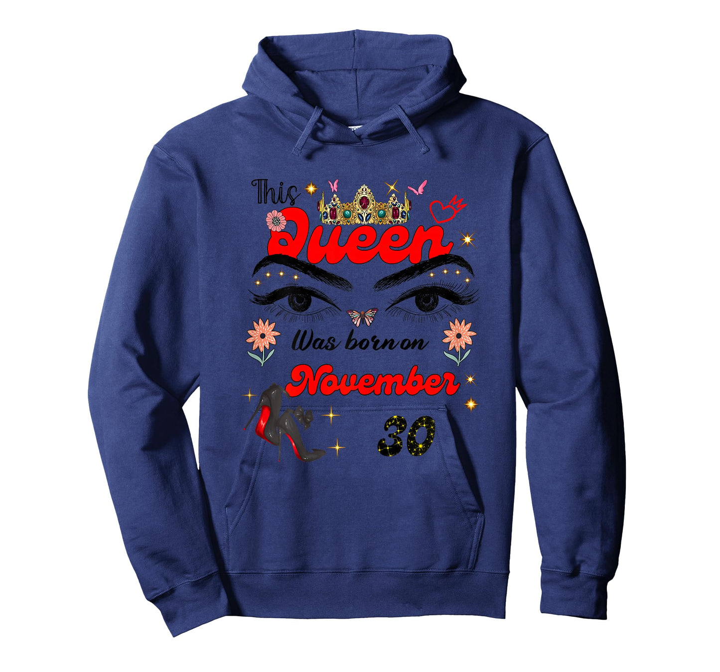 A Queen was Born on November 30 November 30th Birthday T-Shirt