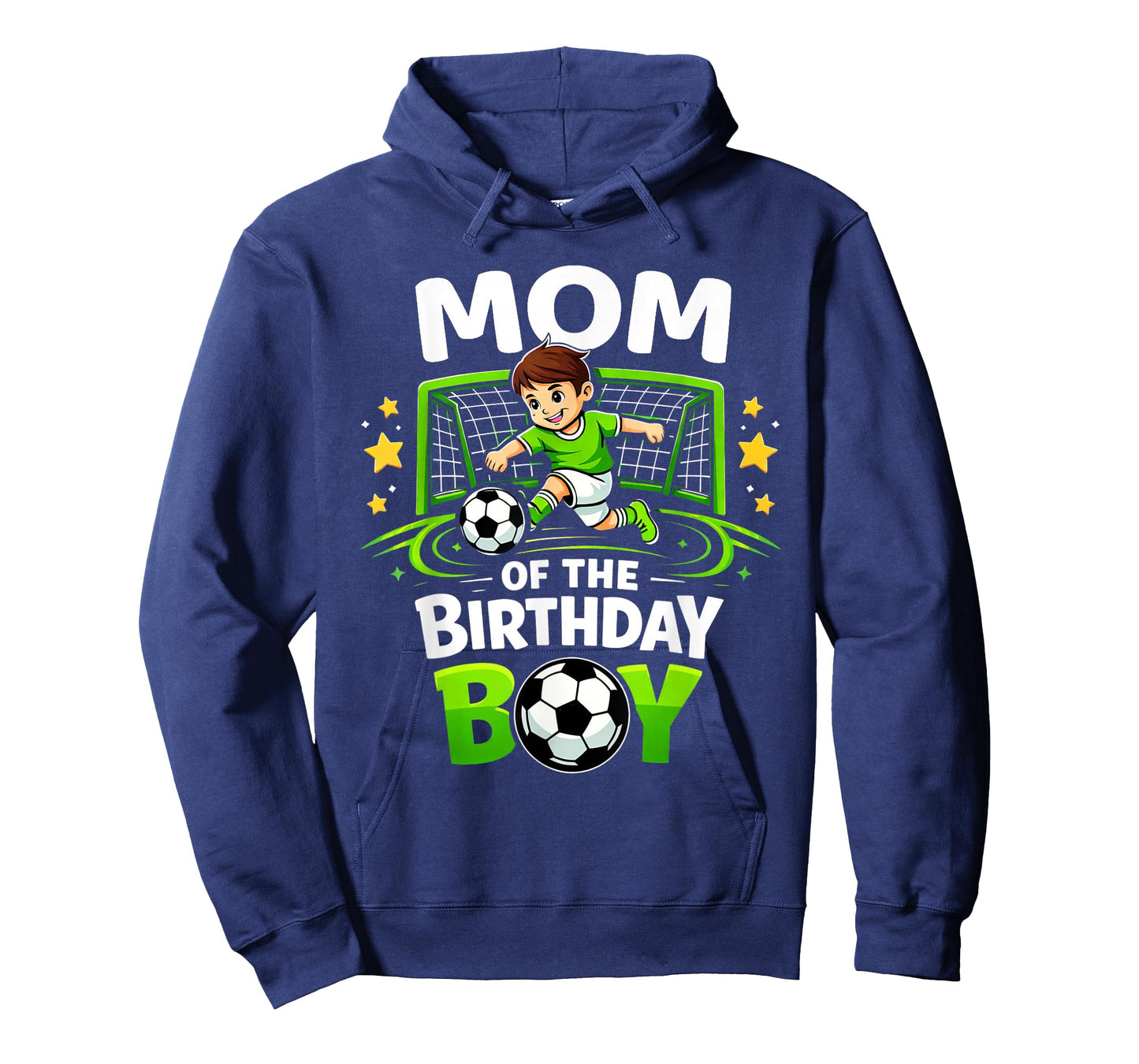 Mom of The Birthday Boy Soccer Player Funny Soccer Mom T-Shirt