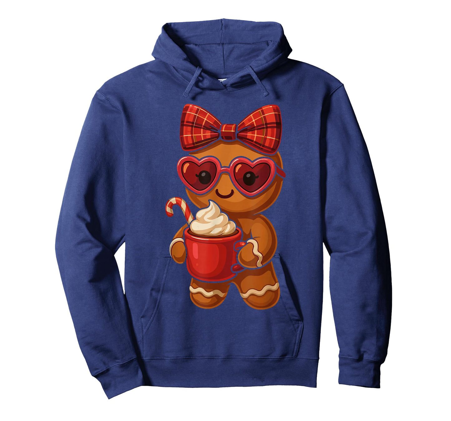 Gingerbread Drinking Hot Chocolate Christmas for Women Girls T-Shirt