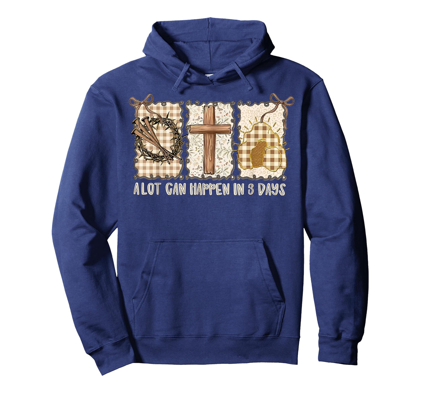 Easter A Lot Can Happen in 3 Days Christian Men Women Kids T-Shirt