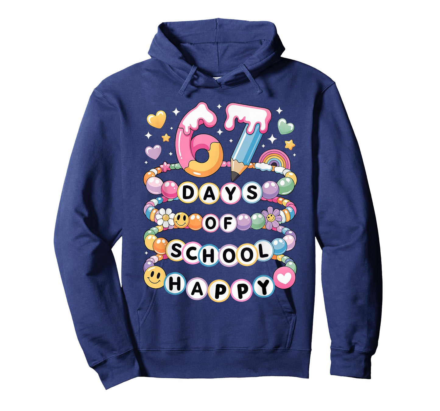 67 Days of School Meme Friendship Bracelets 100 Days Smarter T-Shirt