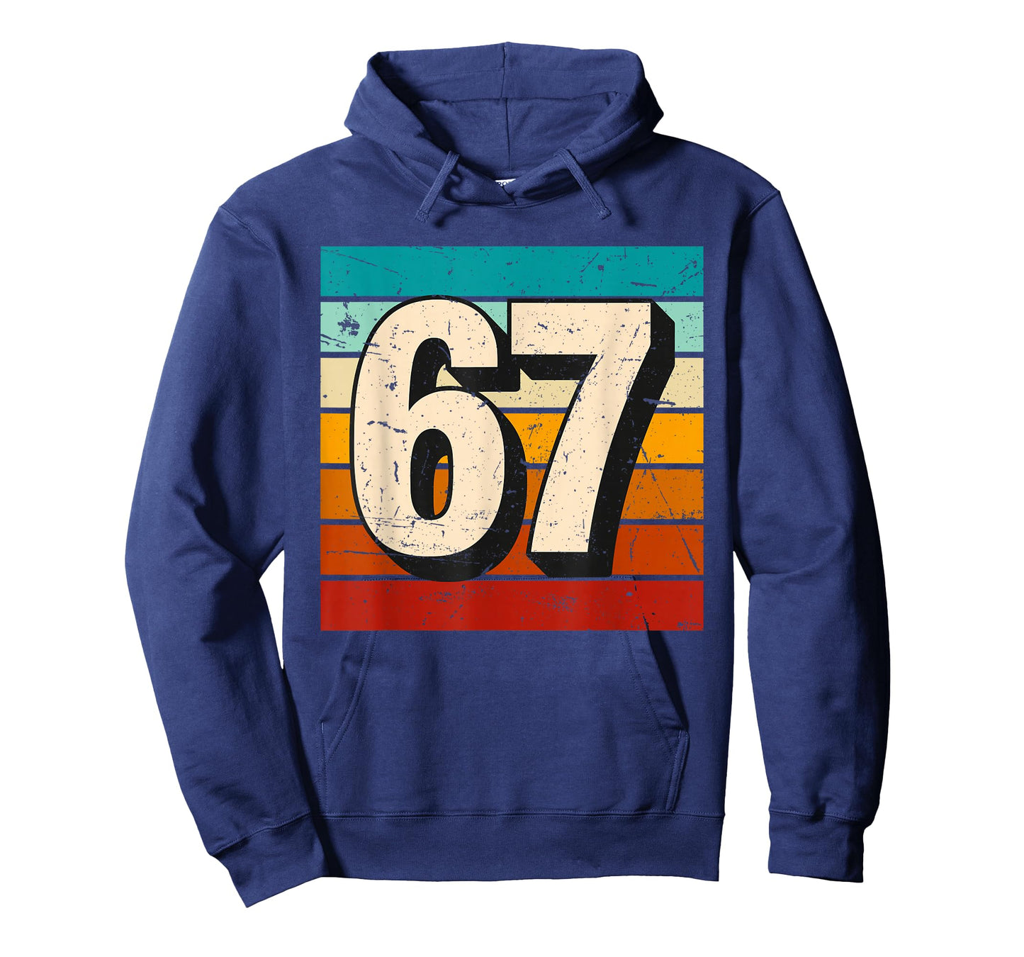 Vintage 67 Meme Retro Six Seven Number Funny 6 7 Meme T-Shirt