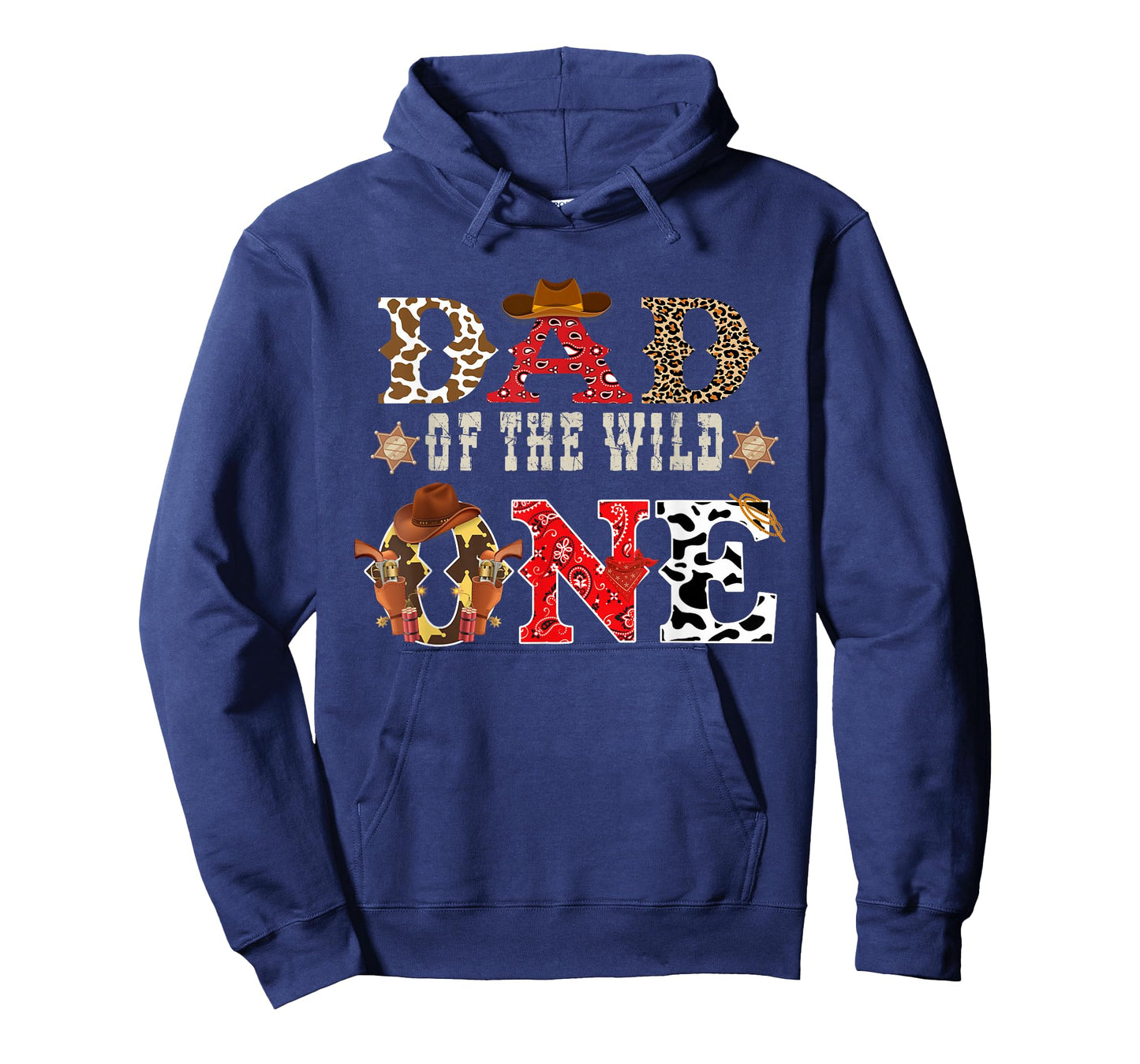 Dad of The Wild One Cowboy Western Rodeo Party Matching T-Shirt