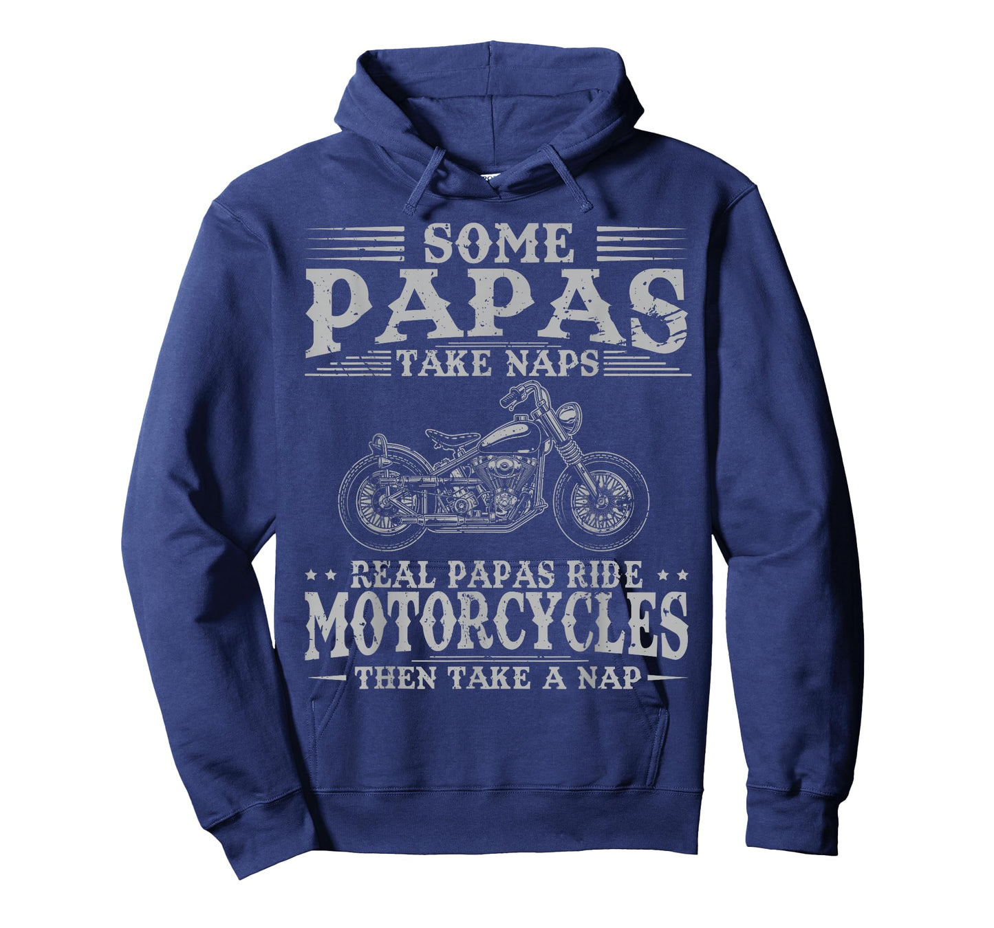 Real Papas Ride Motorcycles Then Take Naps Funny Biker Rider T-Shirt