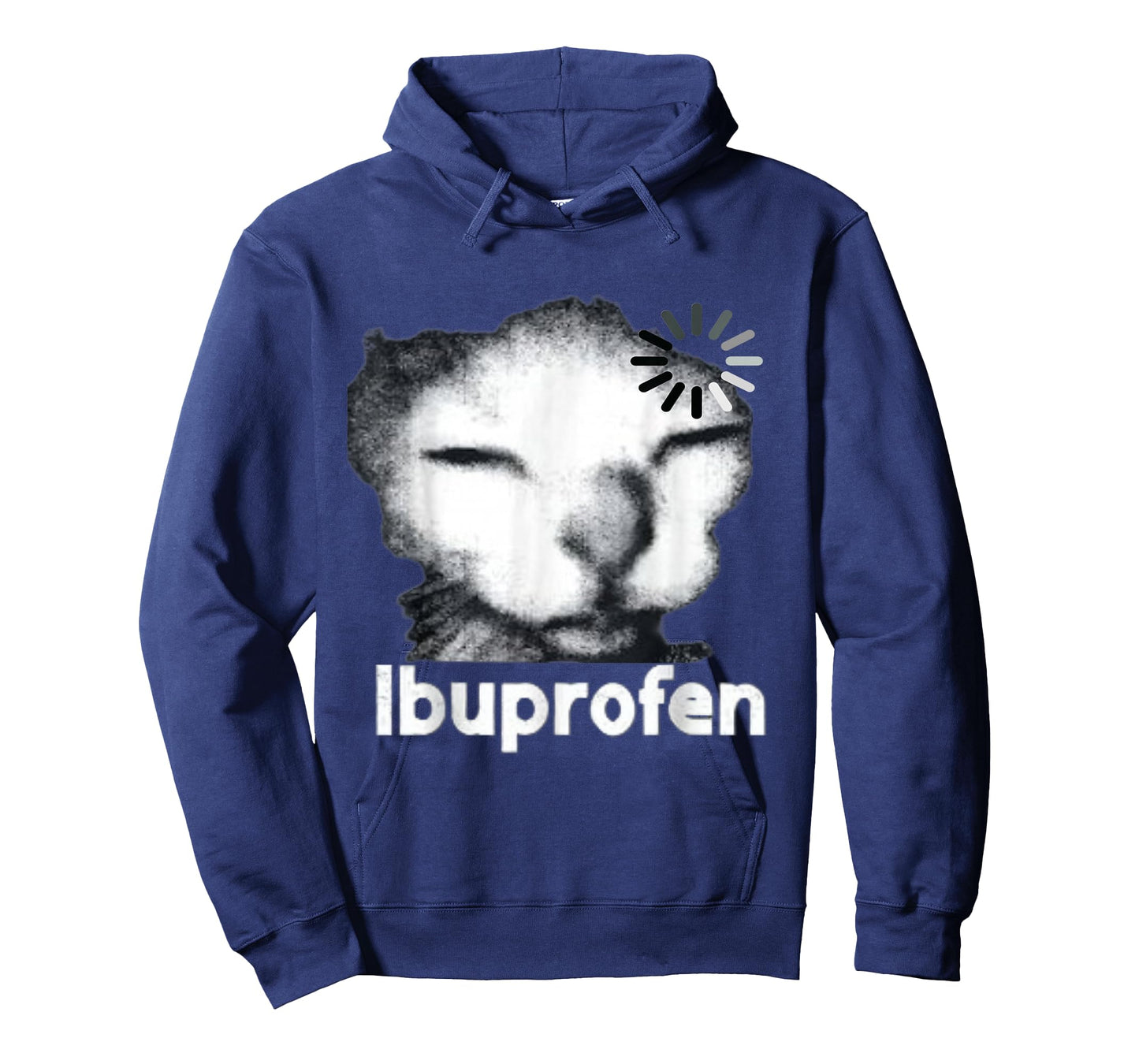Funny Ibuprofen Cat Meme with Cringe Ugly Feline Face T-Shirt