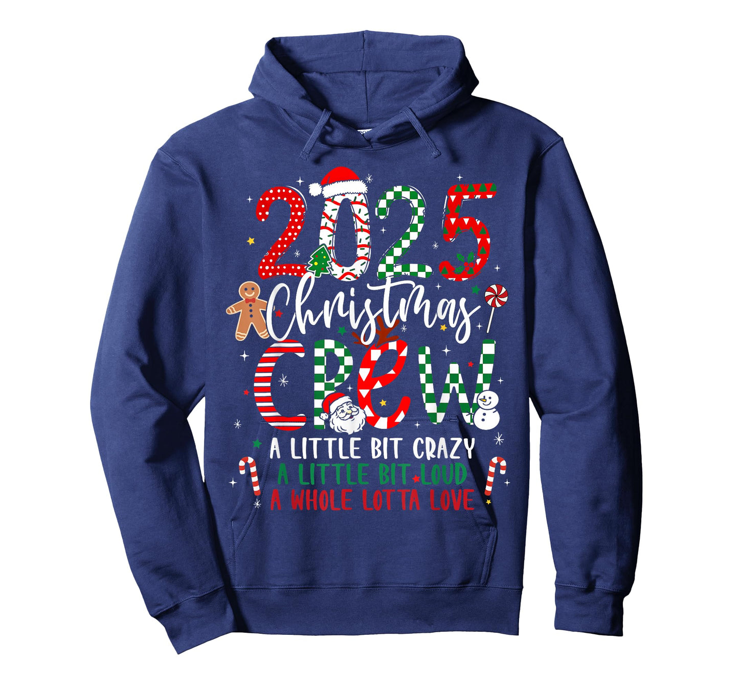 Christmas Crew 2025 Family Christmas Xmas Pajamas Matching T-Shirt