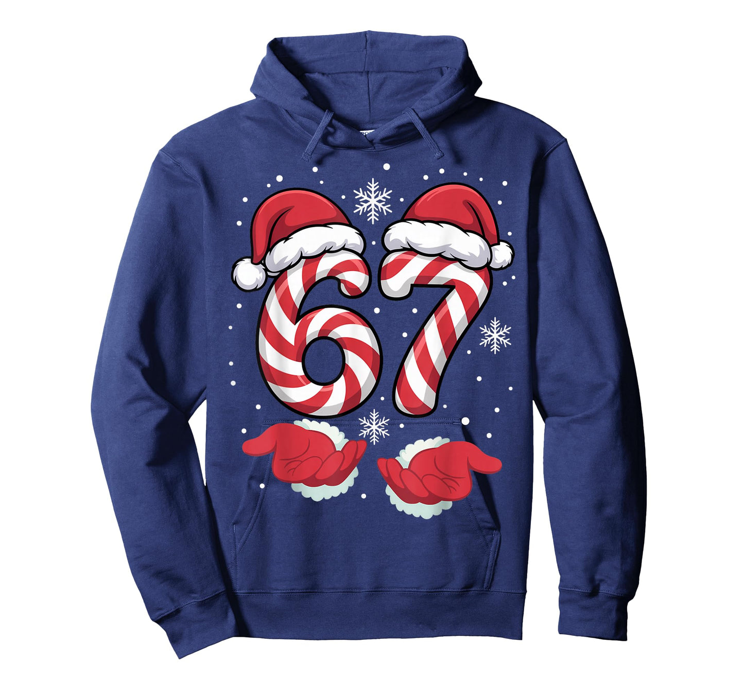 Funny Xmas Viral 67 Candy Canes Santa Funny Holiday Kids T-Shirt
