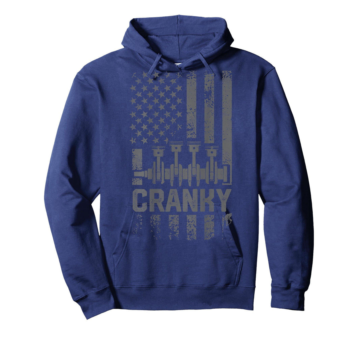 Mens Cranky Car Engine Crankshaft Funny Mechanics for Fathers Day T-Shirt