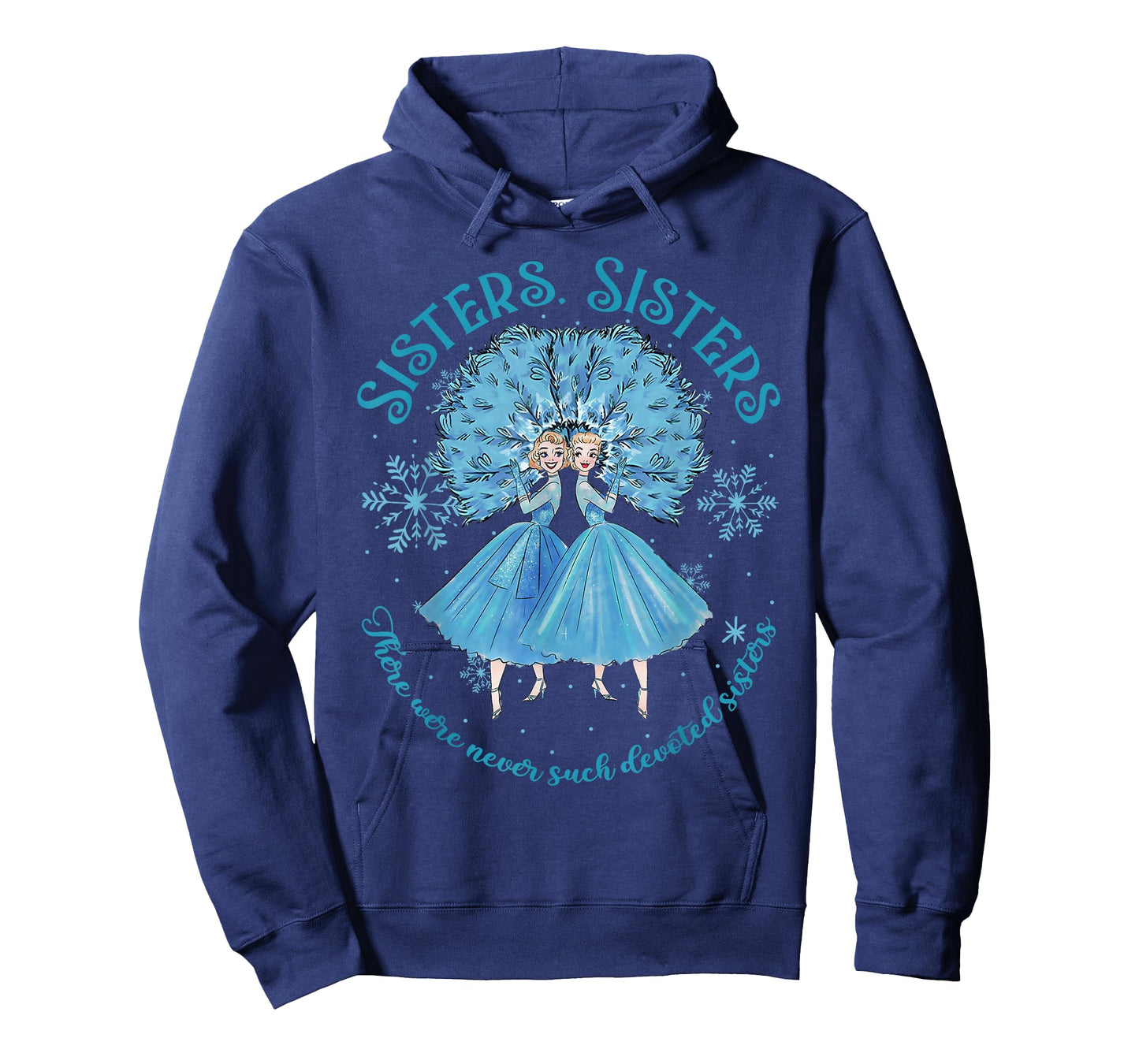 Devoted Sisters White Xmas Merry Christmas Snowflake Holiday T-Shirt