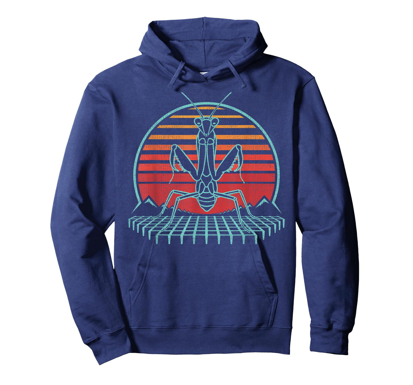Praying Mantis Lover Insect Retro Vintage 80s T-Shirt