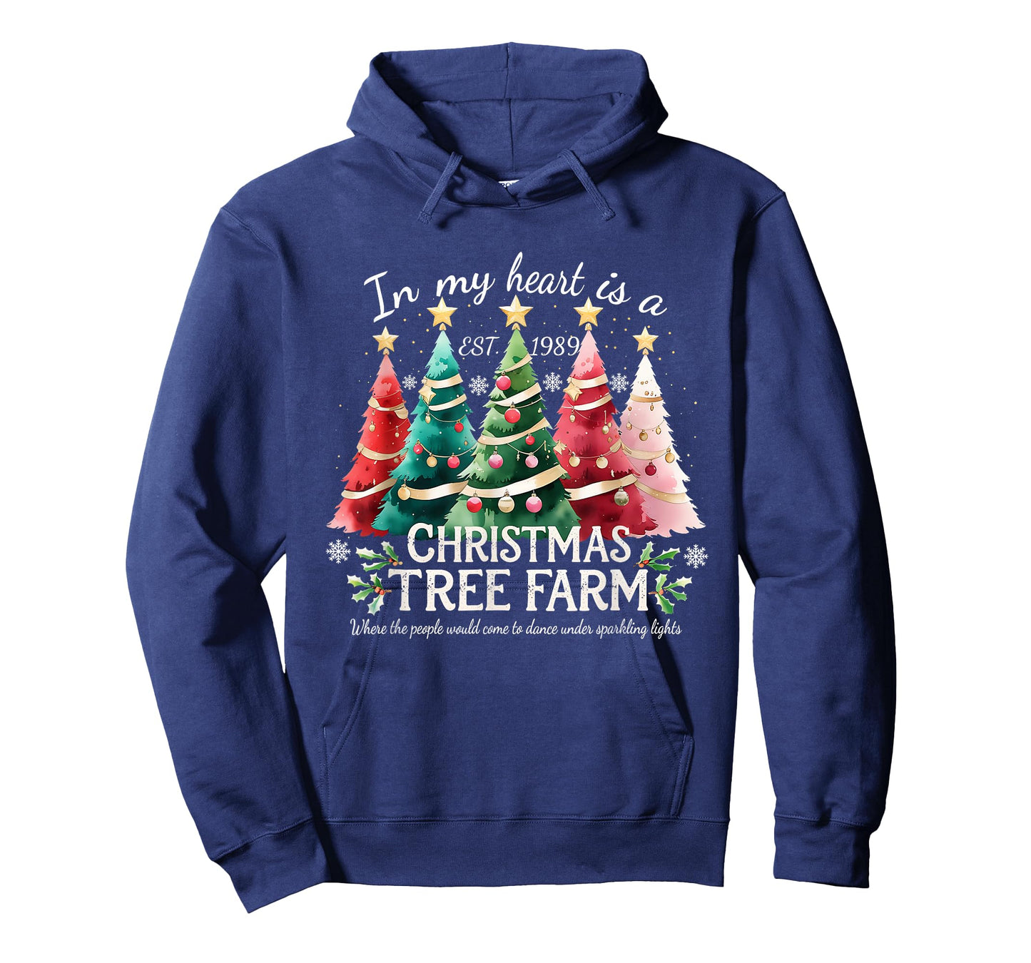 in My Heart is A Christmas Tree Farm Design T-Shirt