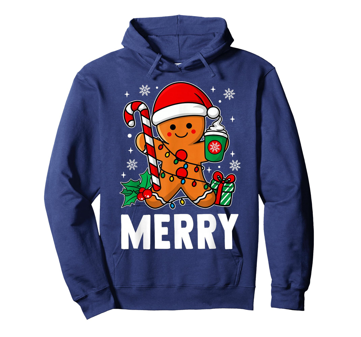 Merry Christmas Xmas Candy Cane Gingerbread Couples Pajama T-Shirt