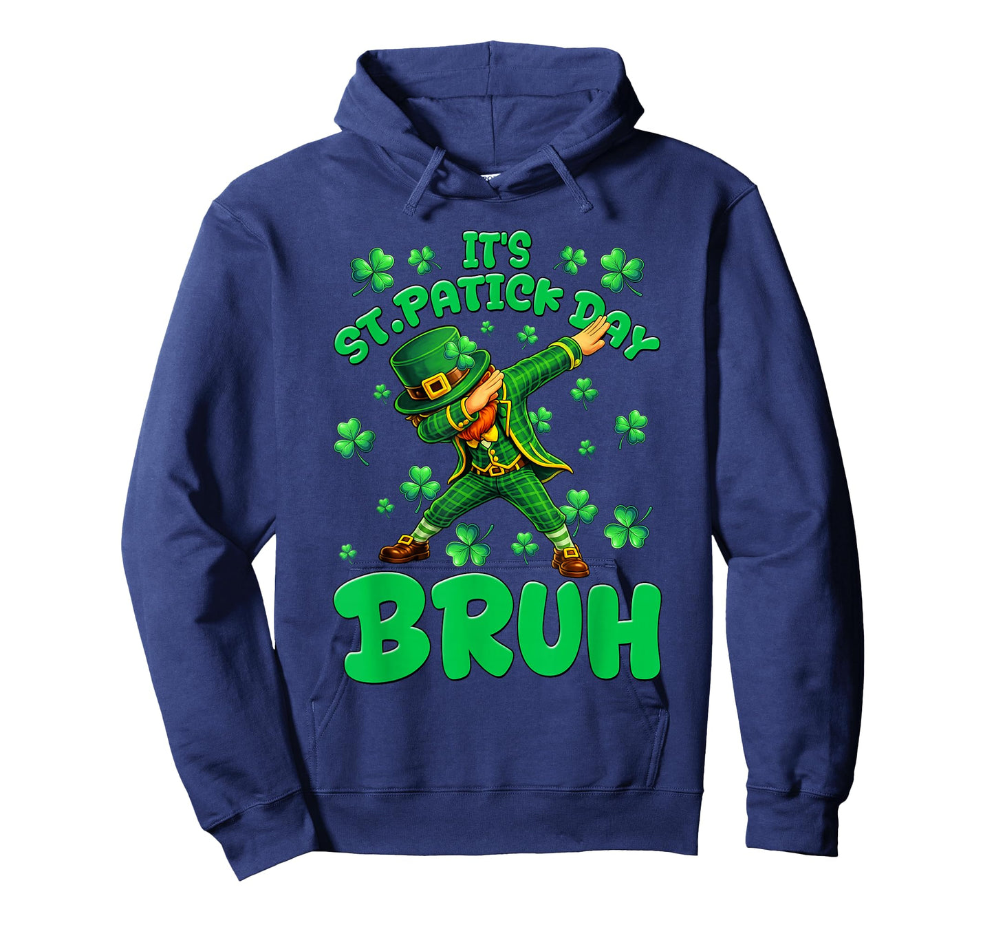 Funny St Patricks Day Leprechaun Bruh Saint Paddys Boys Kids T-Shirt