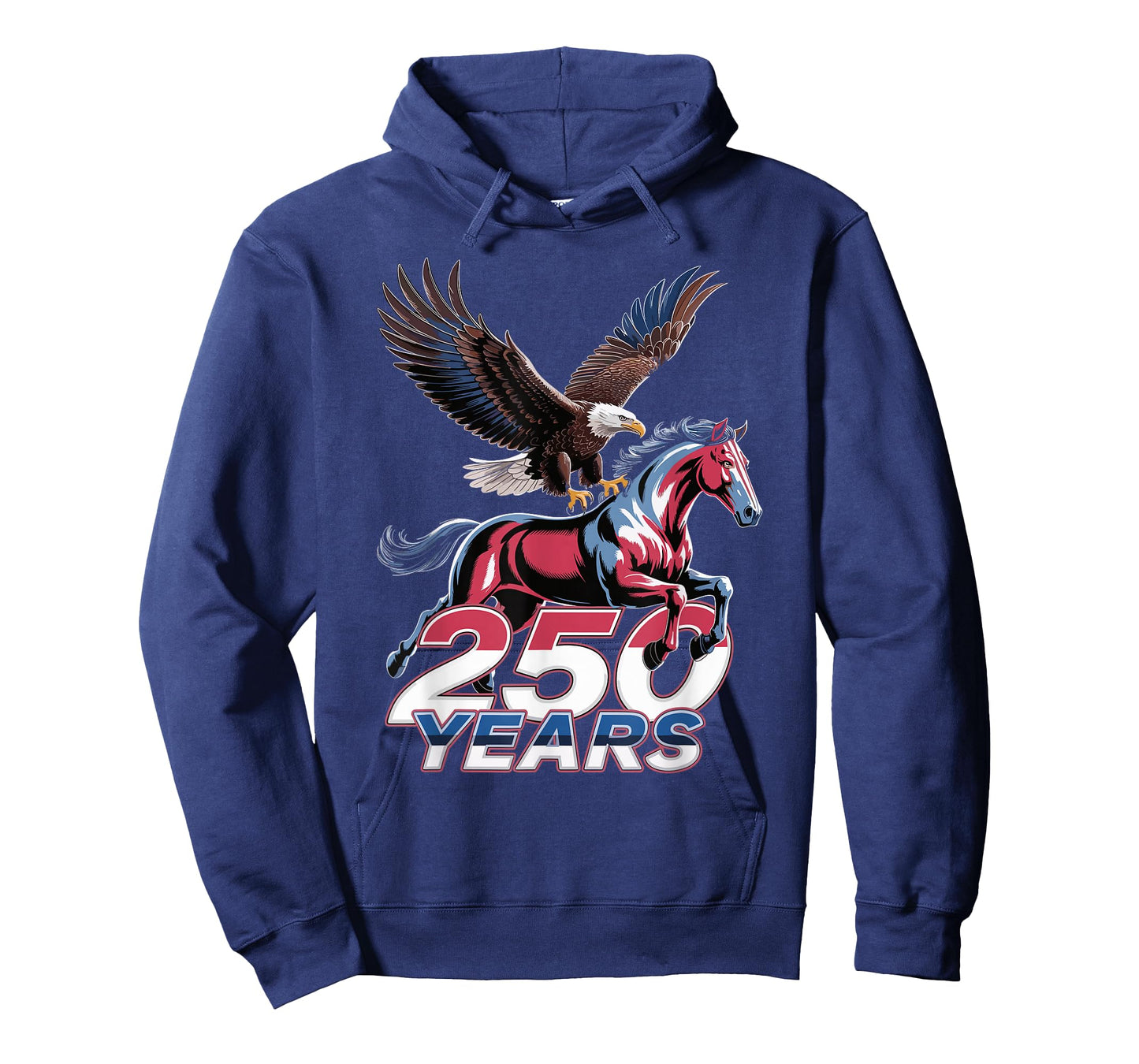 USA 250th Anniversary Bald Eagle & Clydesdale Horse T-Shirt