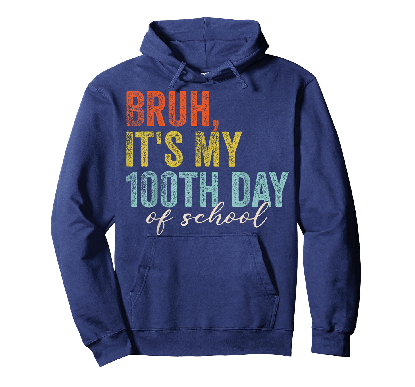 Bruh It's My 100th Day of School Boys Teacher Student Kids T-Shirt