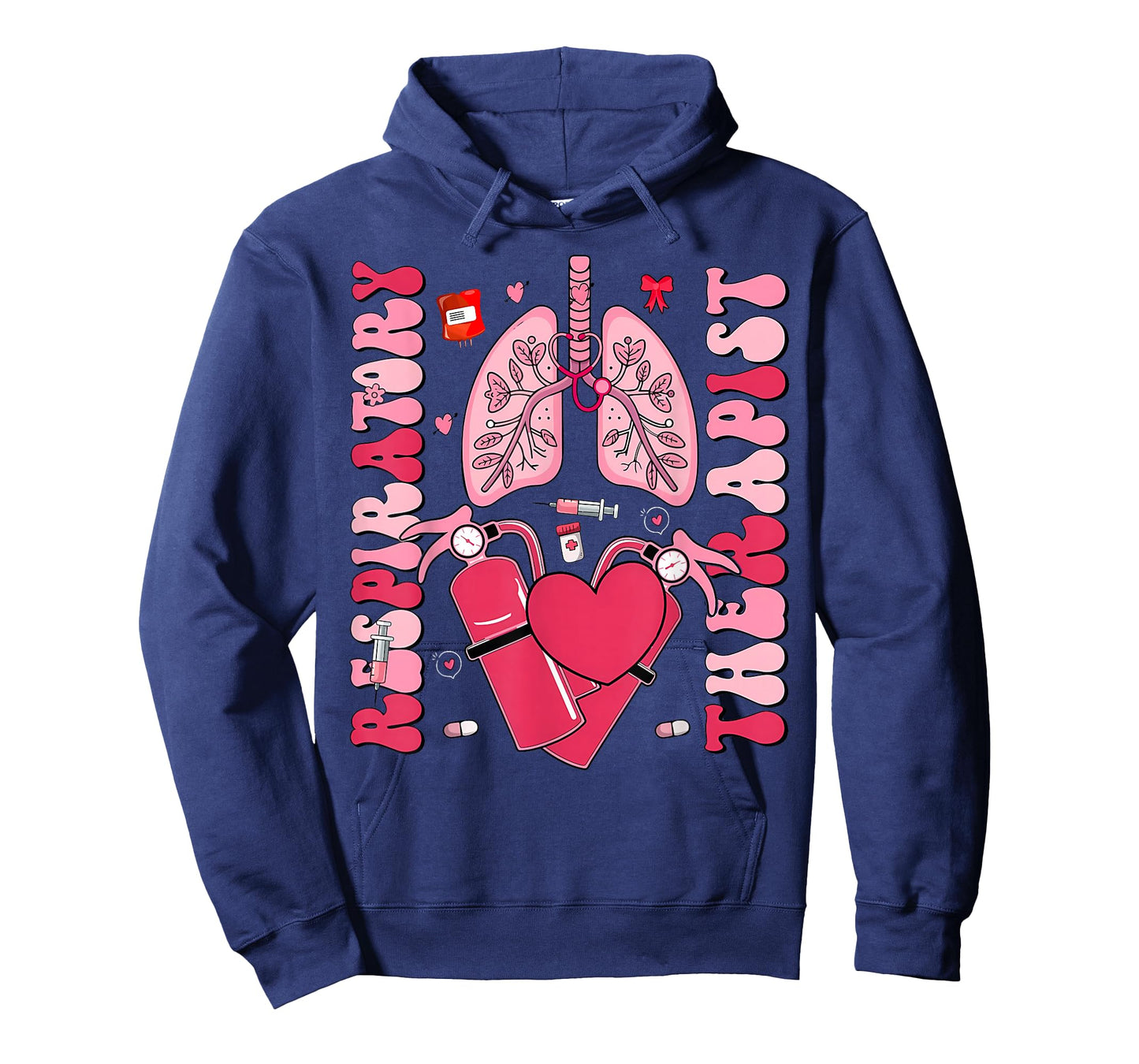 Lung Hearts Respiratory Therapist Valentine Day Pulmonology T-Shirt