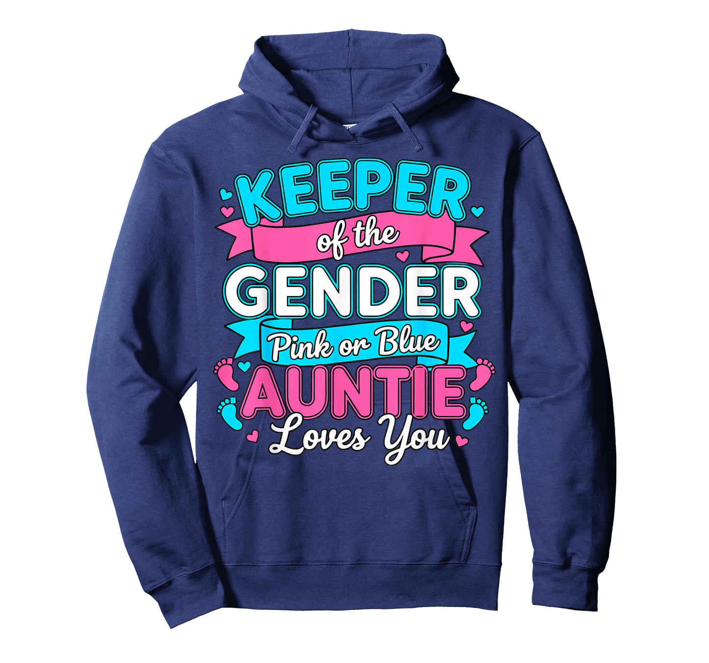Keeper of The Gender Loves Aunt You Auntie Baby Announcement T-Shirt