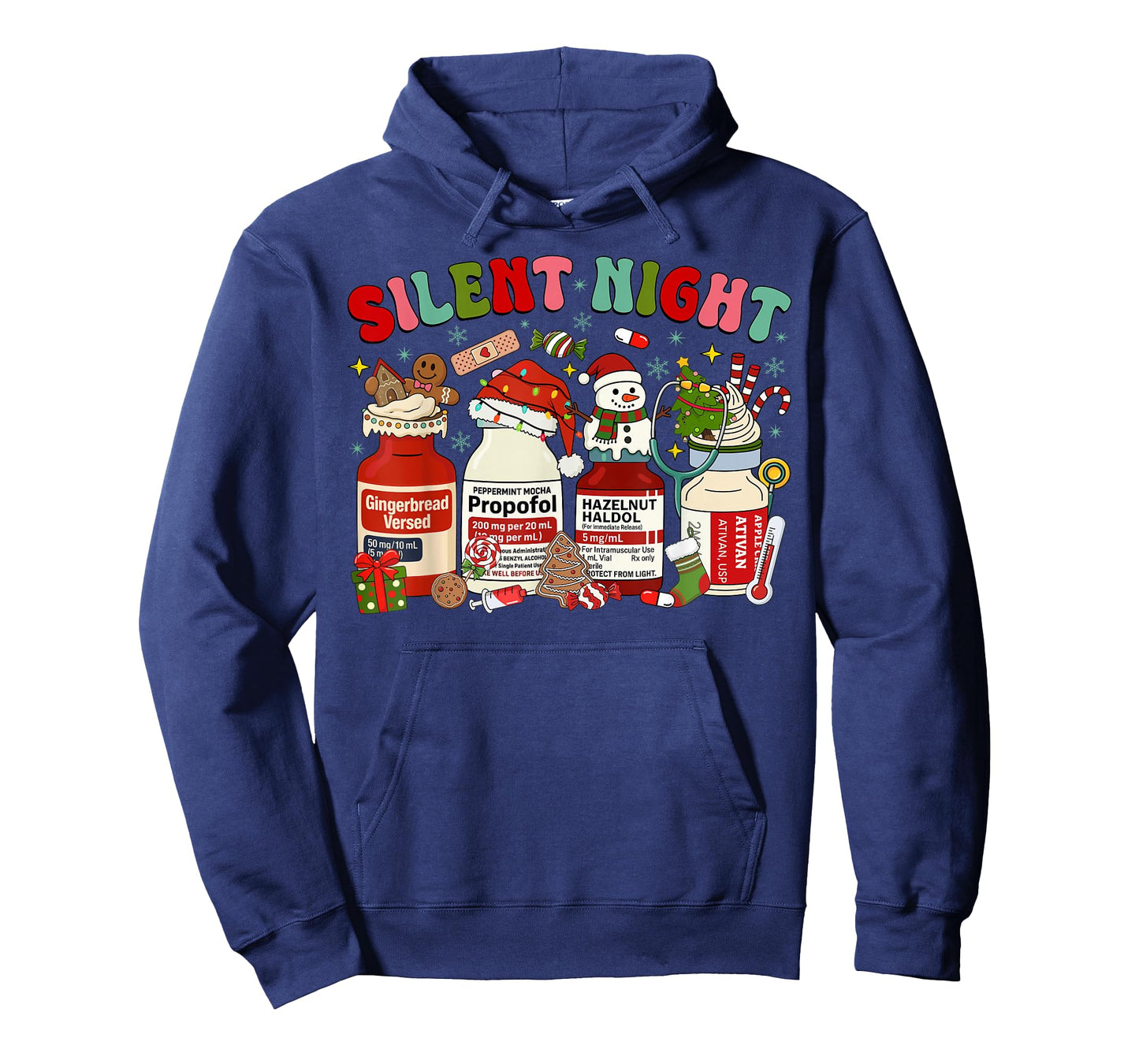 Groovy Propofol Silent Christmas Night ICU ER Nurse Xmas T-Shirt