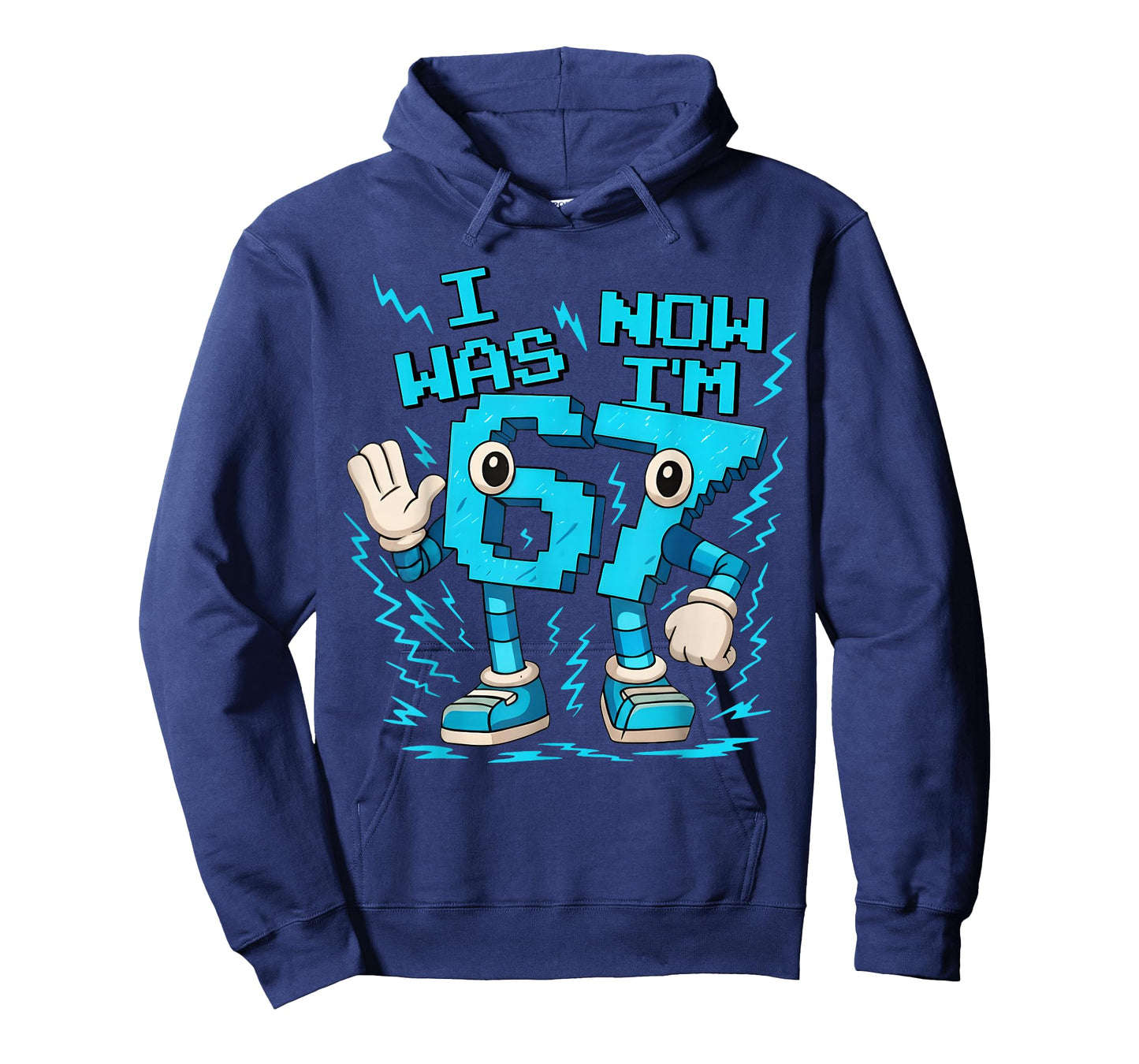 I was 6 Now I'm 7 Six Seven 7 Years Old Birthday Brainrot T-Shirt