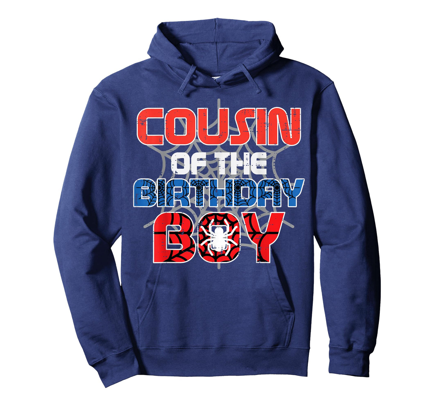 Cousin of Birthday Boy Spider Family Bday Party Boys Kids T-Shirt