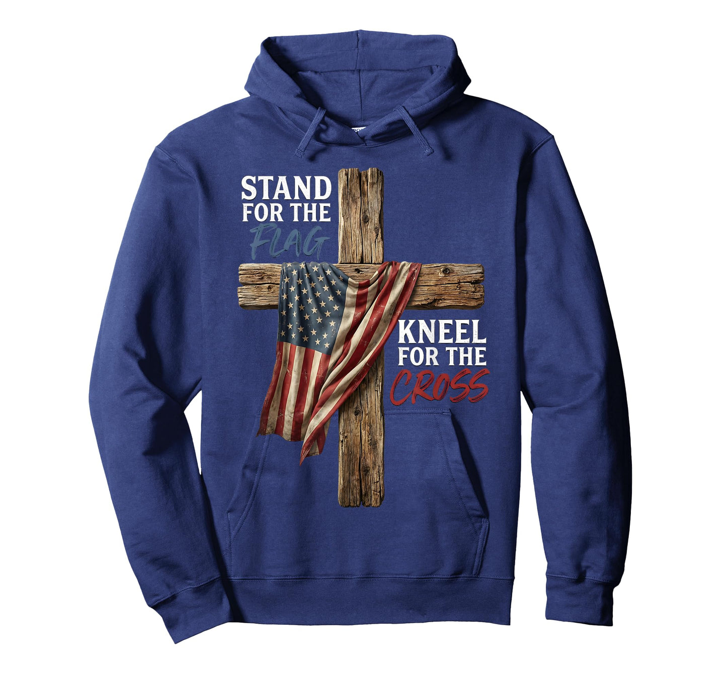 Stand for The Flag Kneel for The Cross American Flag T-Shirt