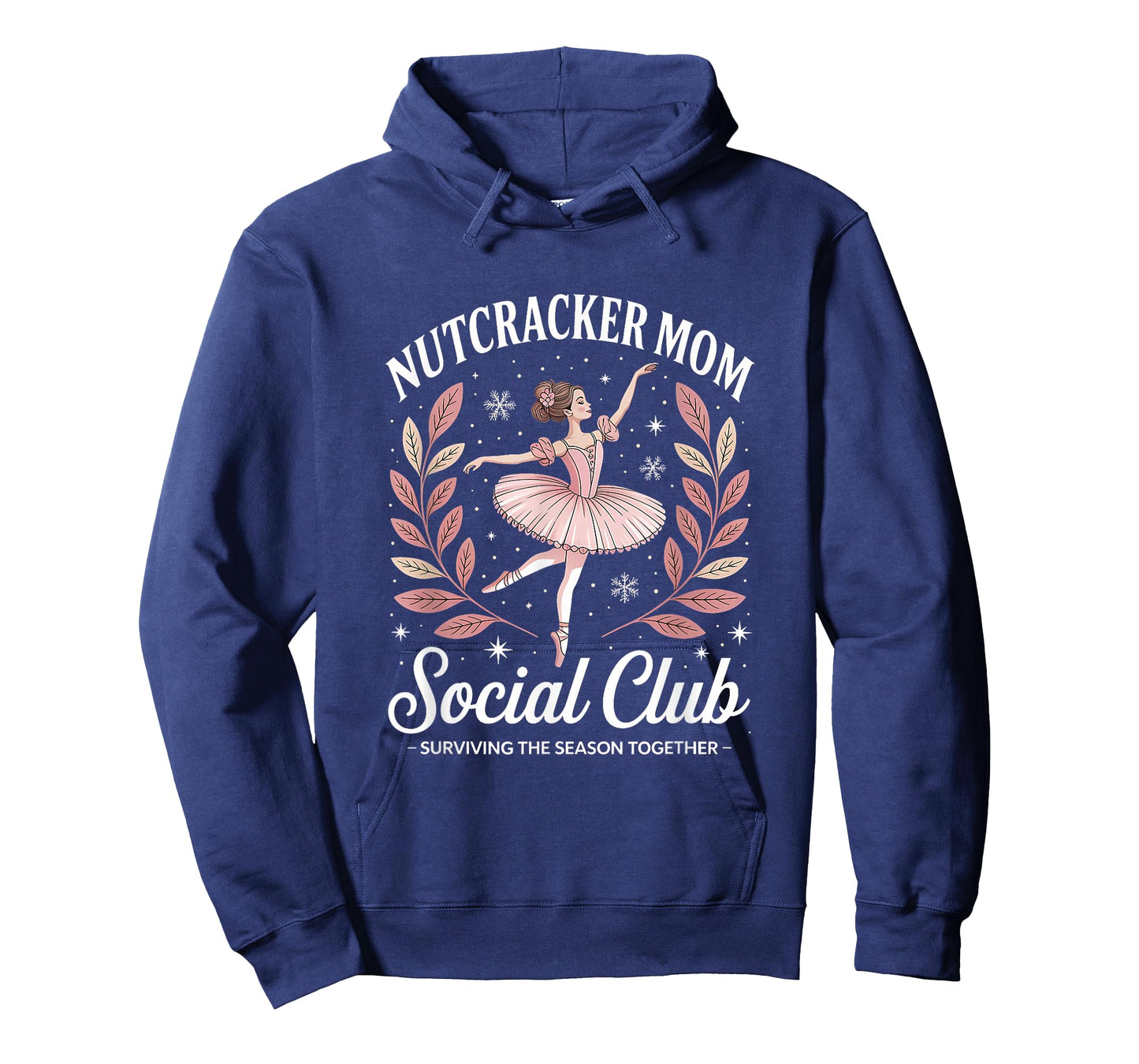 Nutcracker Mom Social Club Ballet Holiday Design T-Shirt