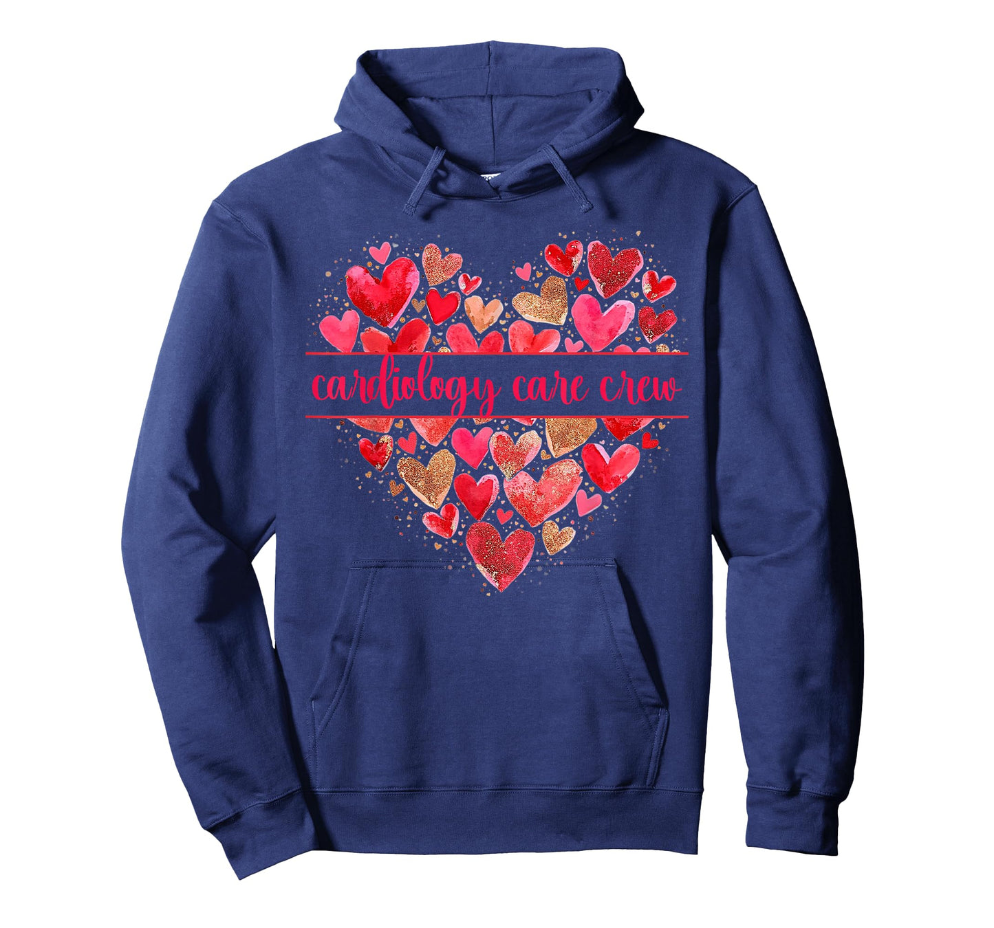 Cardiology Care Crew Heart Valentines CVICU Cardiac Nurse T-Shirt