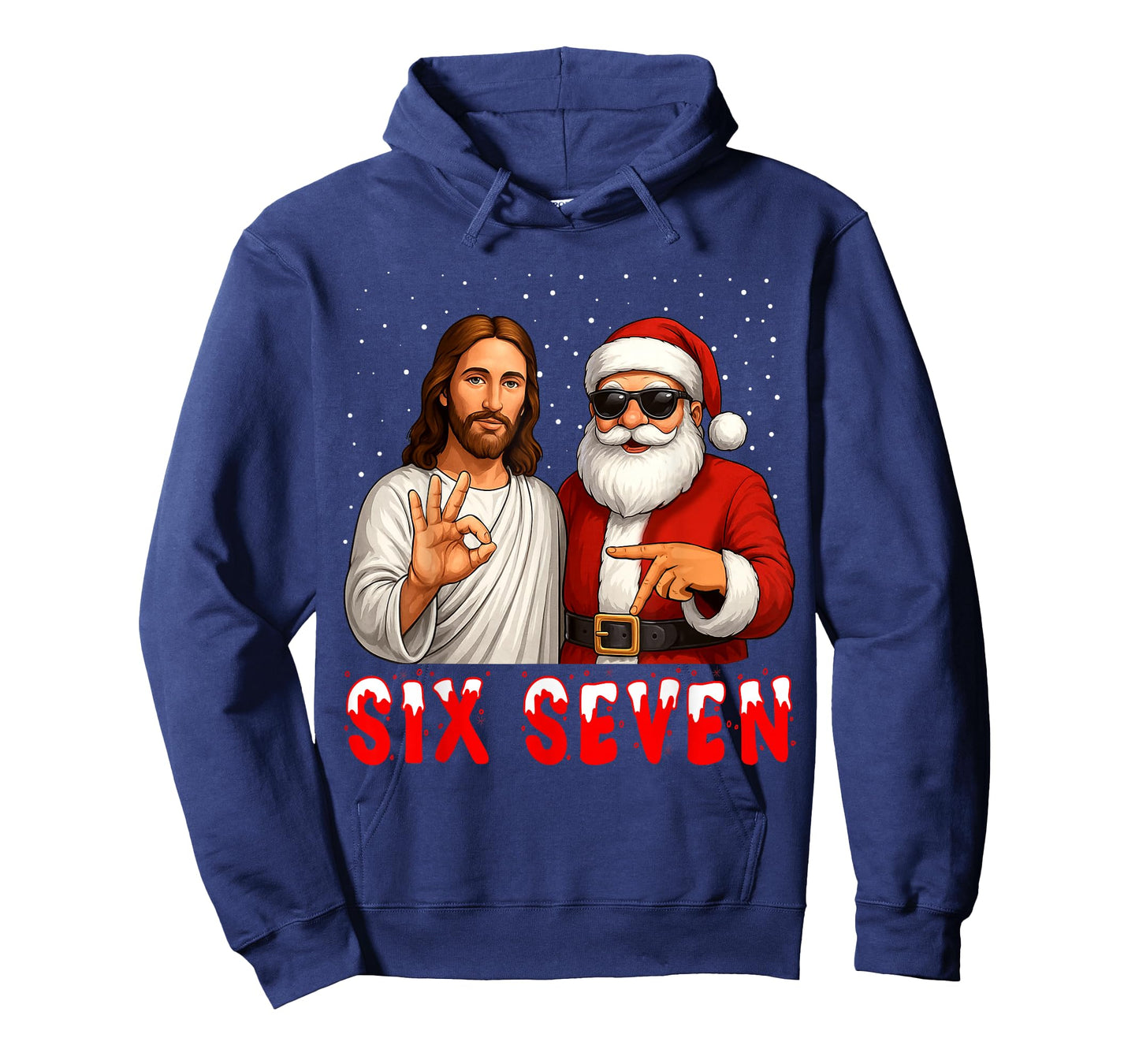 67 Meme Santa Six Seven Jesus Christmas Christian 6 7 Slang T-Shirt