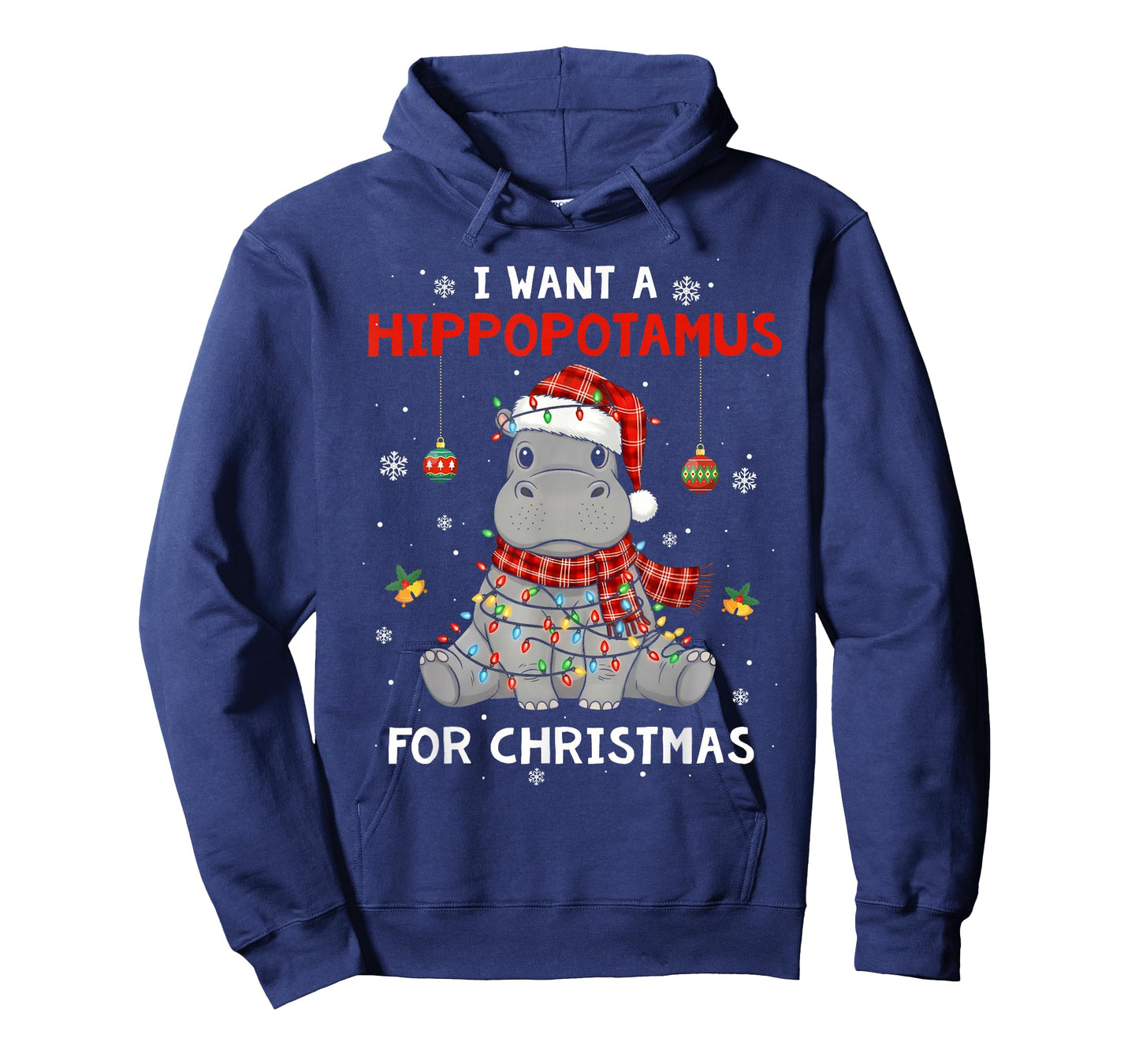 I Want A Hippopotamus for Christmas Xmas Hippo for Kid Women T-Shirt
