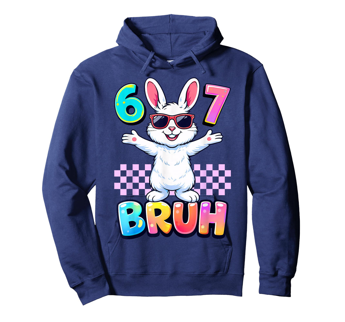 Six Seven 67 Memes 6 7 Boys Girls Easter Funny Bunny Bruh T-Shirt