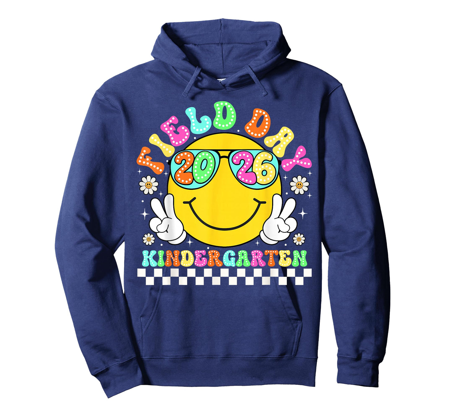 Field Day 2026 Kindergarten School Teacher Kids Smile Face T-Shirt