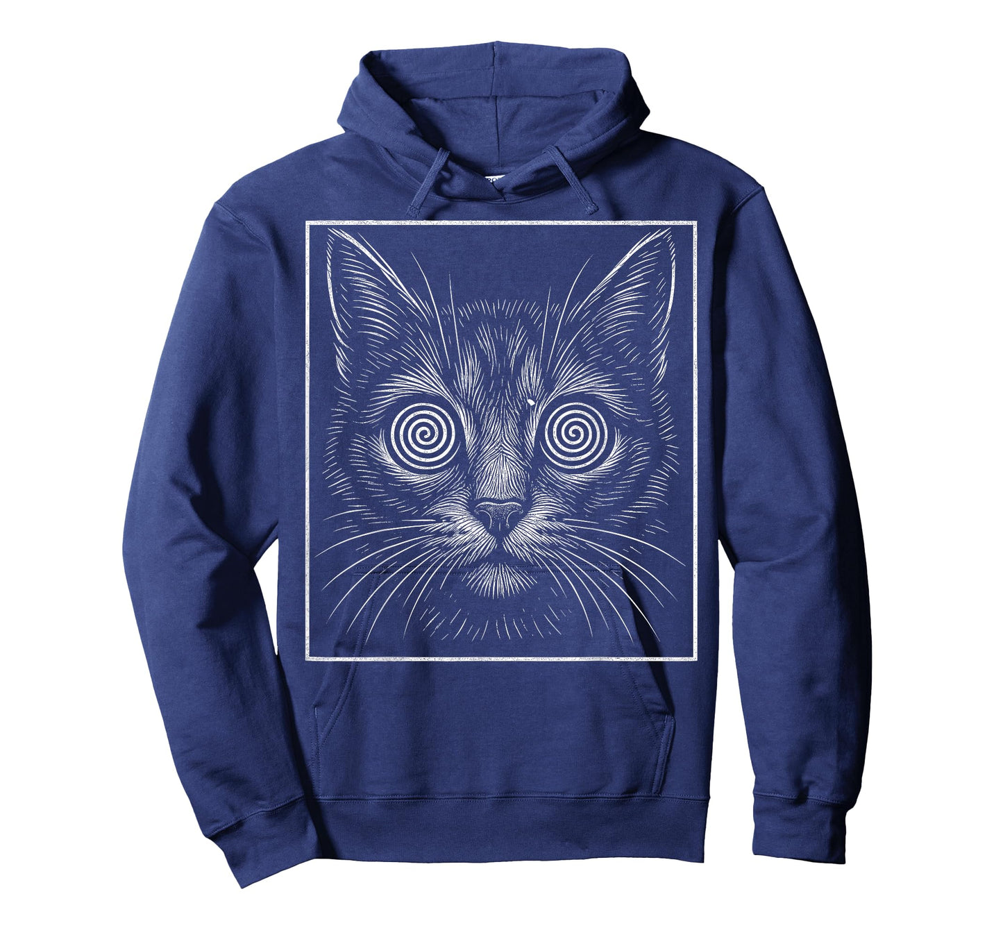 Rave Music Festival EDM Psychedelic Cat Face Hypnotic Trippy T-Shirt