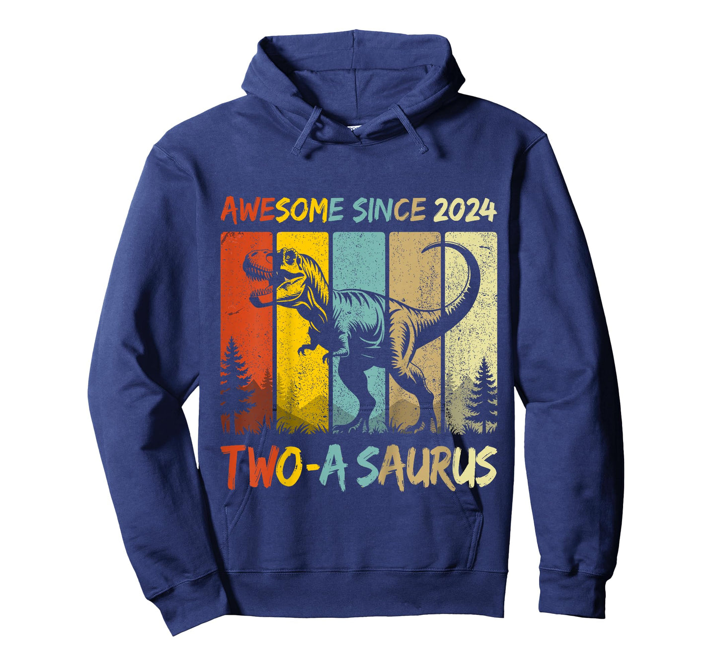 Kids 2 Year Old Dinosaur 2nd Birthday Two Saurus Boys Born 2024 T-Shirt