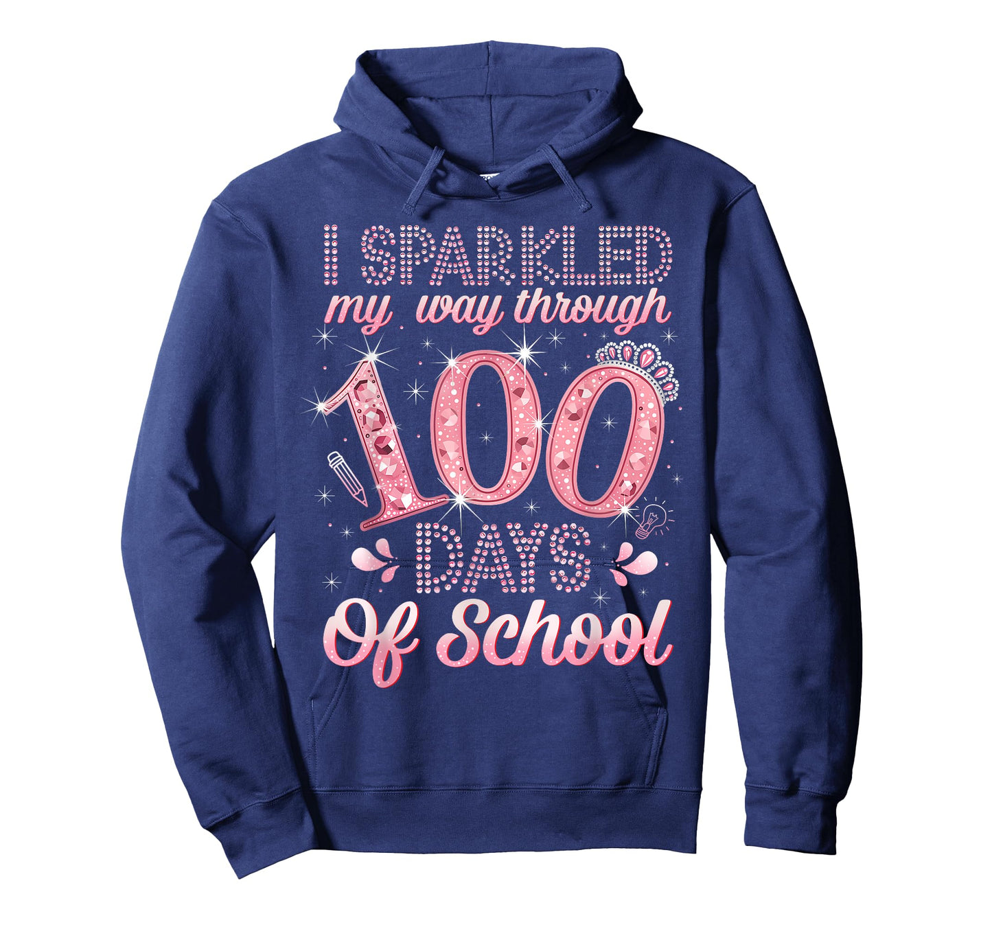 I Sparkled My Way Through 100 Days of School Brighter Funny T-Shirt
