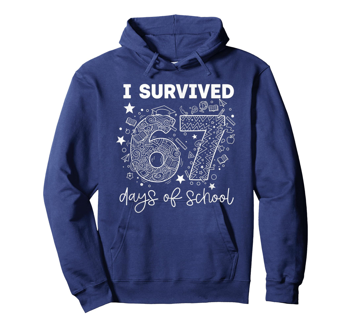 I Survived 67 Days of School Funny Six Seven 6 7 Meme T-Shirt