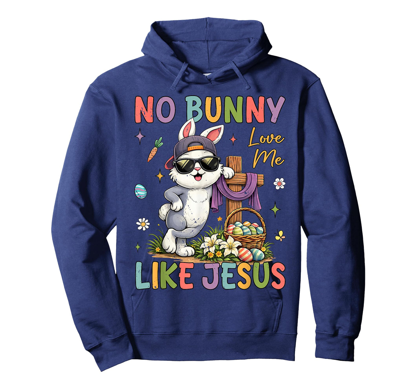 Easter No Bunny Loves Me Like Jesus Christian Kids Women T-Shirt