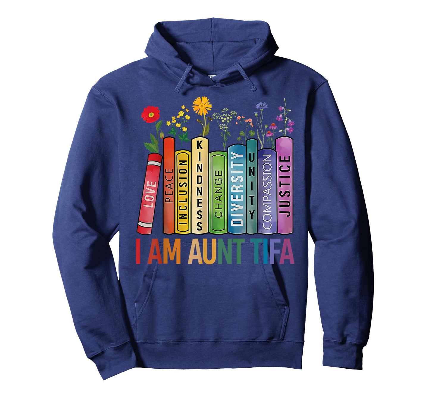 I Am Aunt Tifa Floral Flowers Aunt Tifa Funny Aunt Tifa T-Shirt