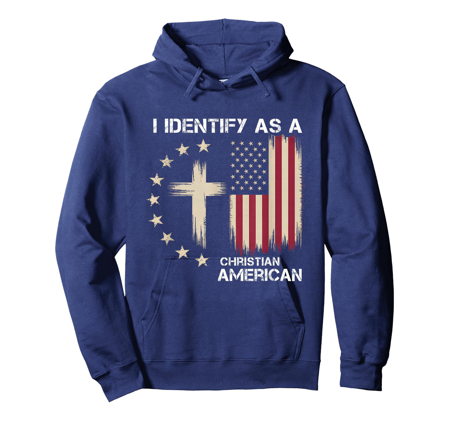 I Identify As A Christian American Patriotic Cross T-Shirt