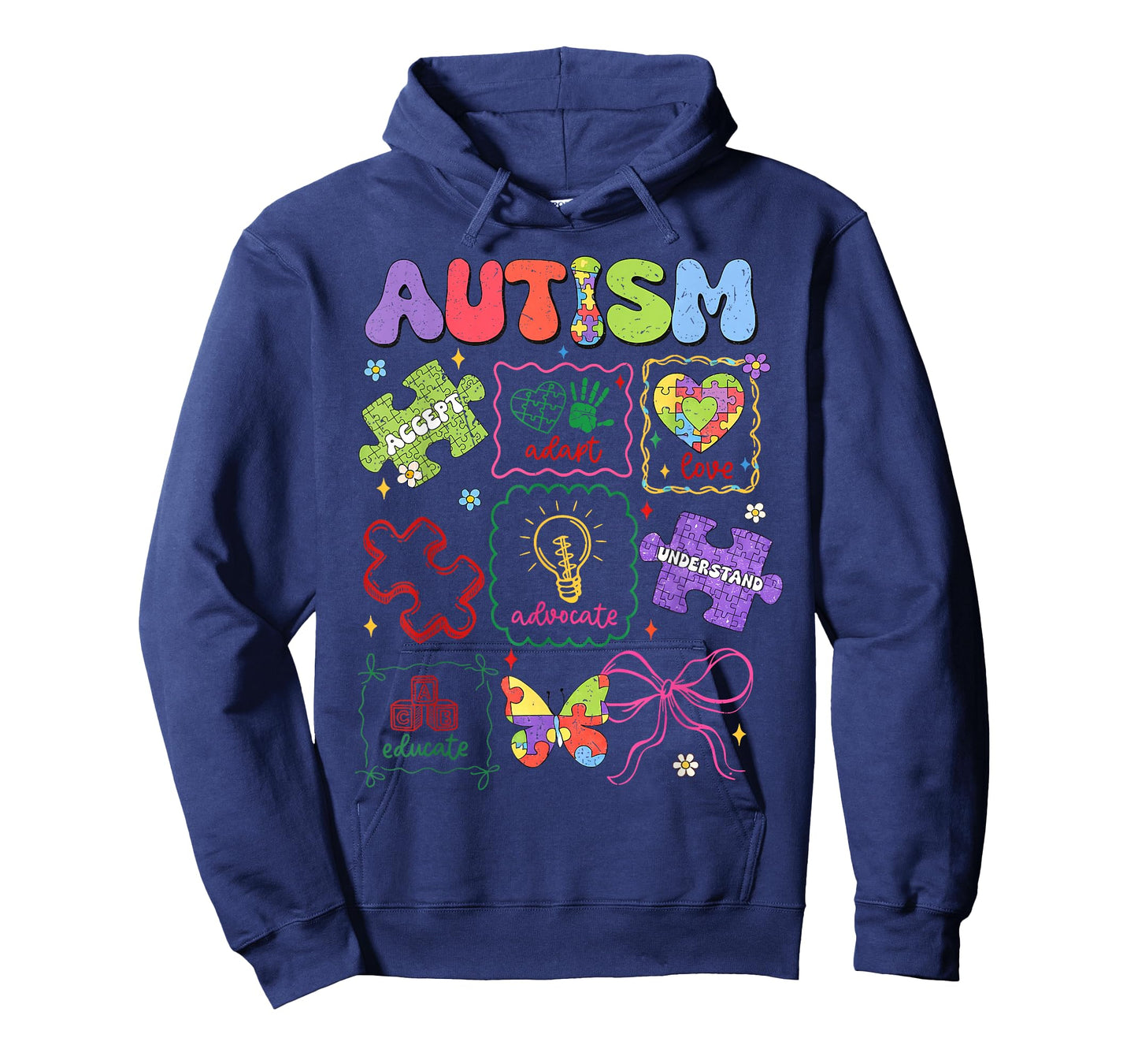 Autism Awareness Coquette Autism Acceptance Teacher Bow T-Shirt
