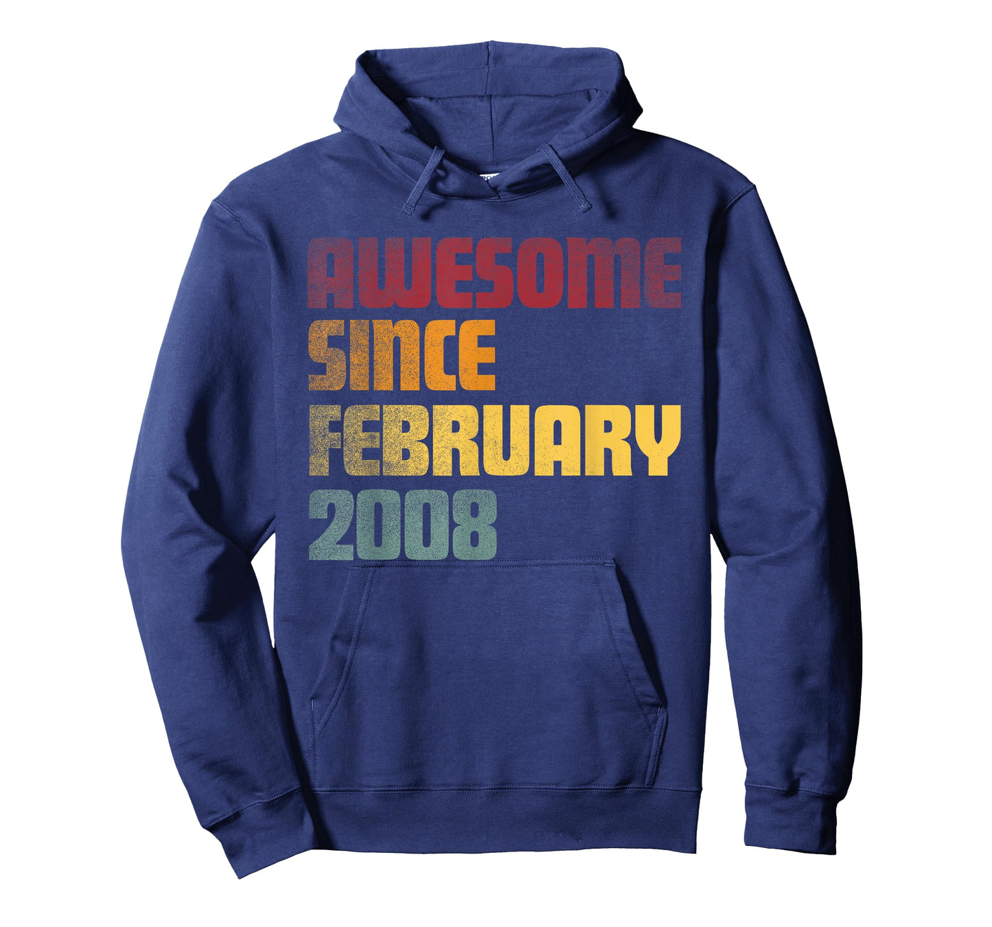 Awesome Since February 2008 18th Birthday - Vintage T-Shirt