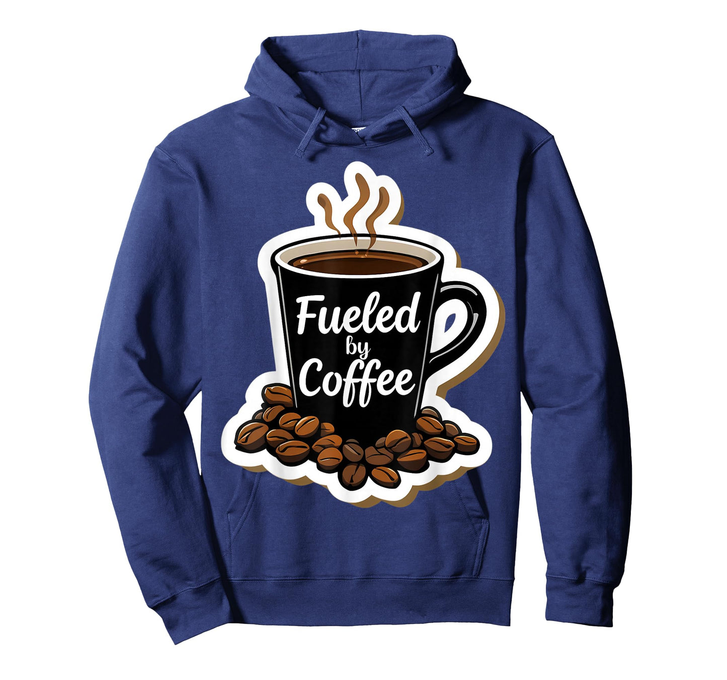 Fueled by Coffee Lover Beans Cup Caffeine Quote Saying Joke T-Shirt