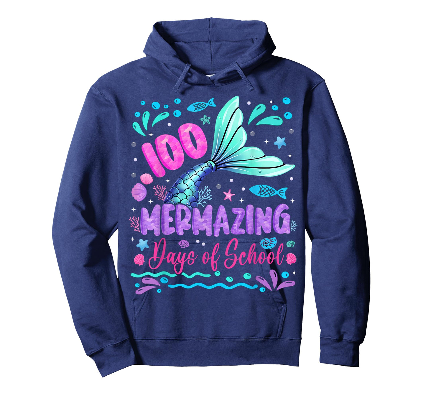 100th Day of School Mermaid 100 Mermazing Days of School T-Shirt