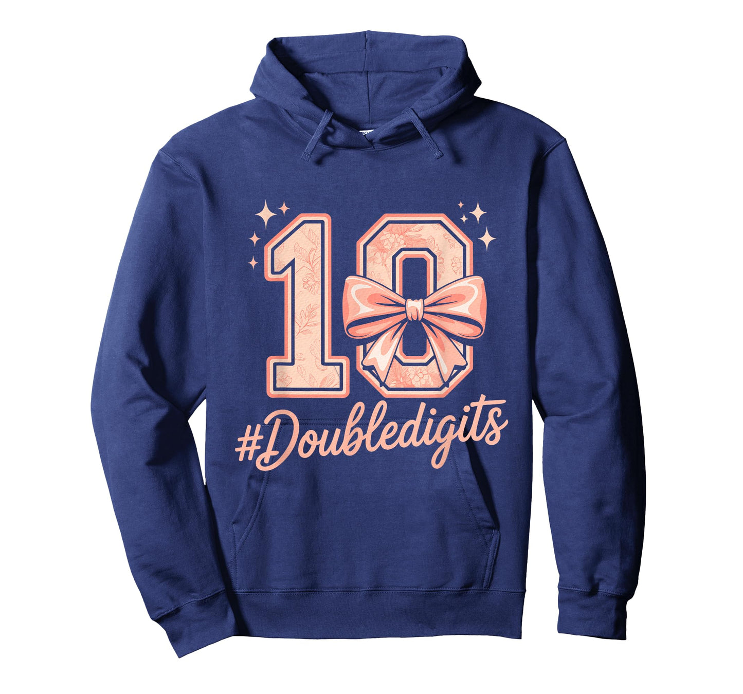 10th Birthday Girl Pink Coquette Bow 10 Year Old T-Shirt