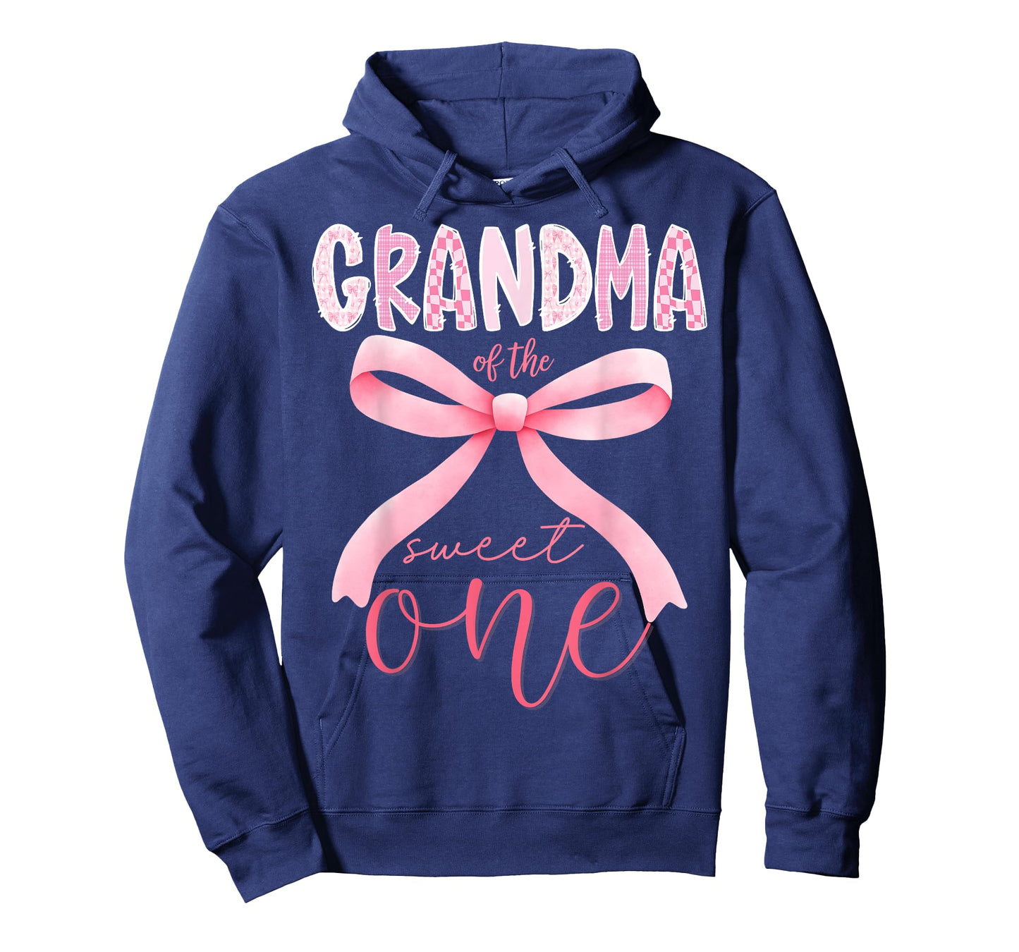 Grandma of The Sweet One Pink Coquette Bow 1st Birthday Girl T-Shirt