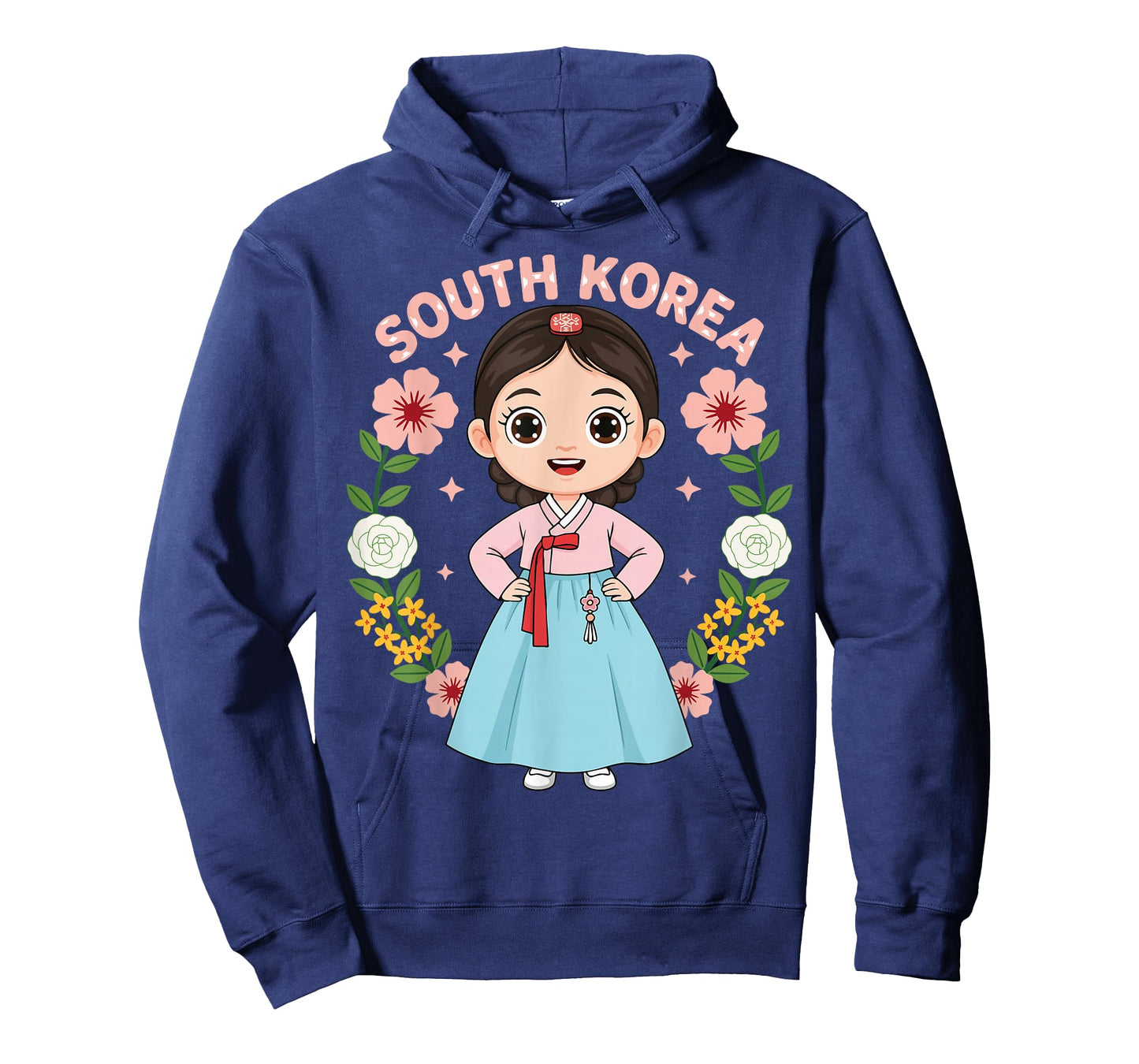 South Korea Korean Girl Traditional Dress Flowers Heritage T-Shirt
