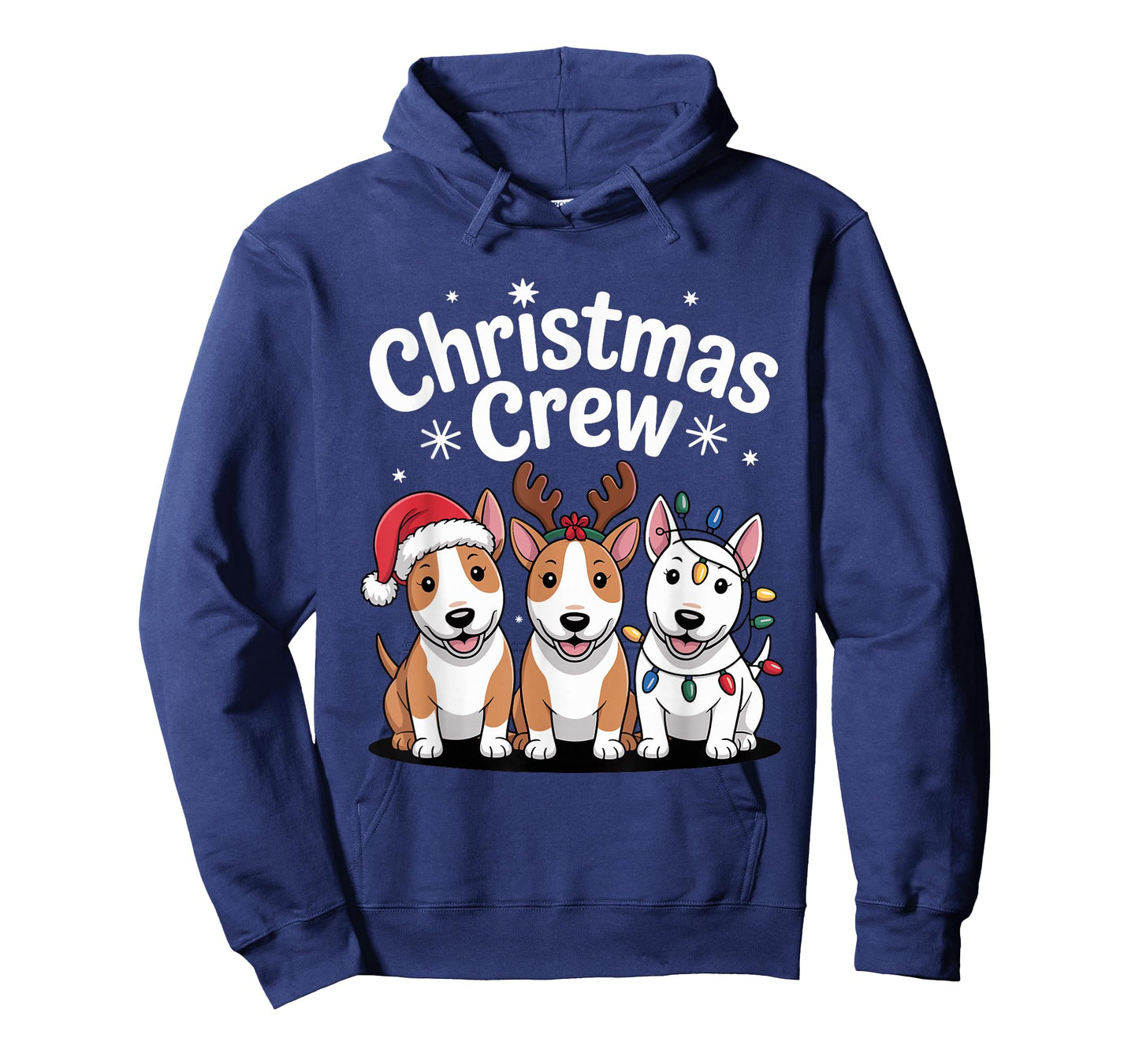 Christmas Crew Xmas Puppy Dog Funny Christmas Bull Terrier T-Shirt